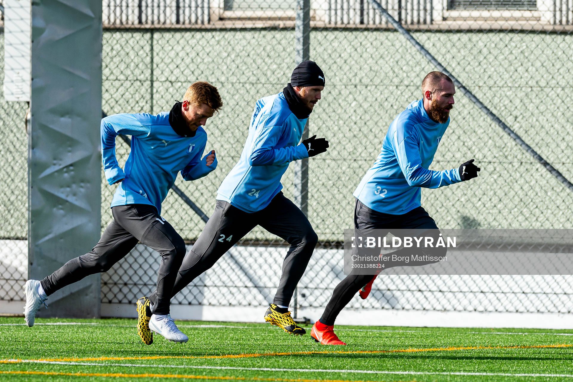 Malmö FFs Anders Christiansen, Lasse Nielsen och Jo Inge