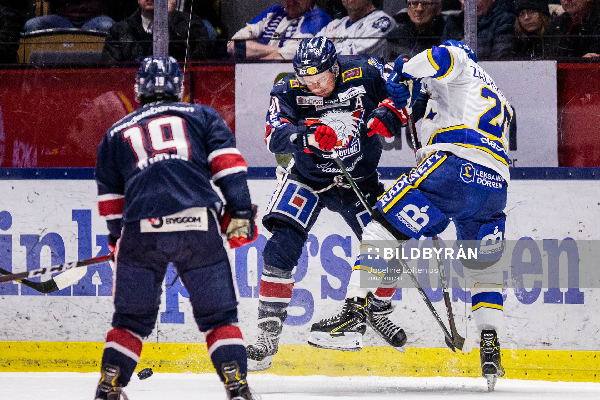 Linköpings Broc Little och Leksands Patrik Zackrisson