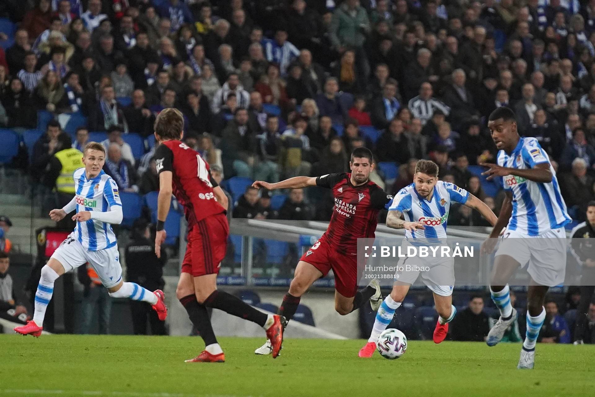 Fotboll, Spanska Copa del Rey, Semifinal 1, Real Sociedad -