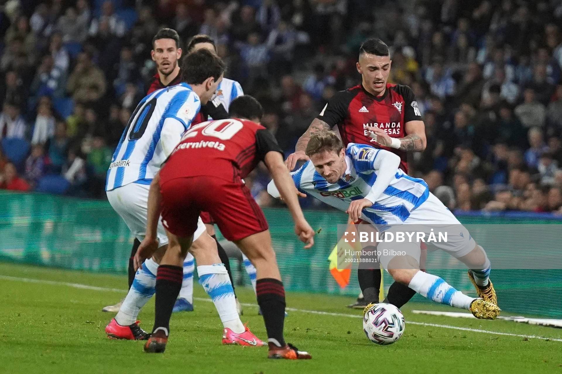 Fotboll, Spanska Copa del Rey, Semifinal 1, Real Sociedad -