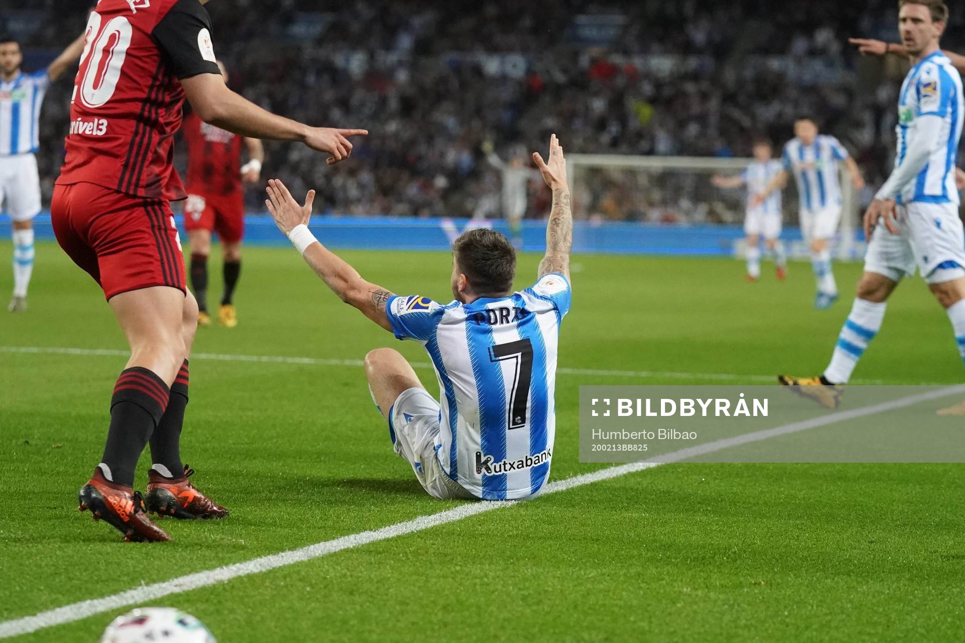 Fotboll, Spanska Copa del Rey, Semifinal 1, Real Sociedad -