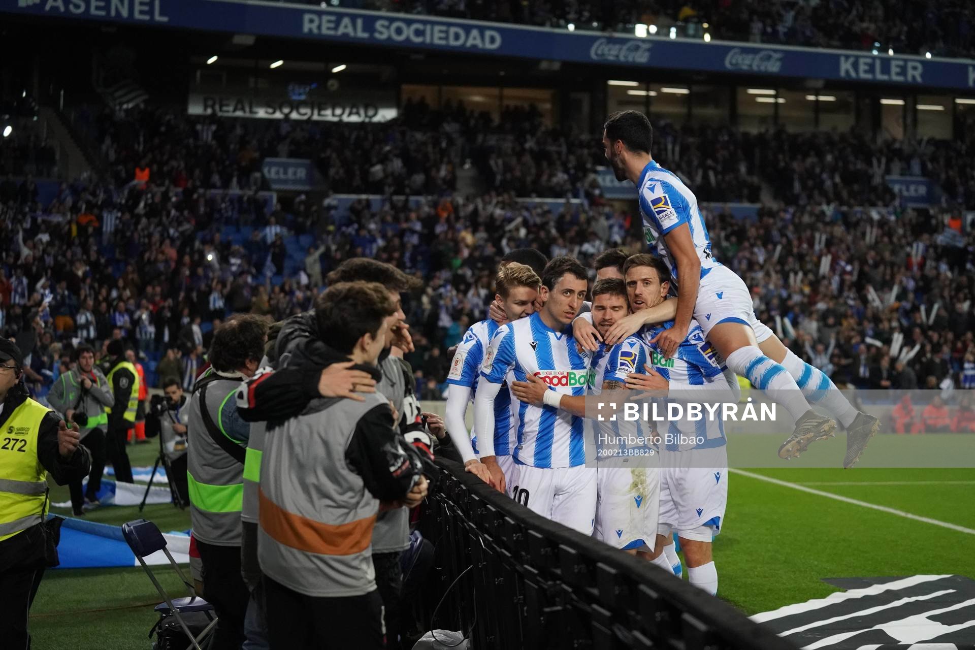 Fotboll, Spanska Copa del Rey, Semifinal 1, Real Sociedad -