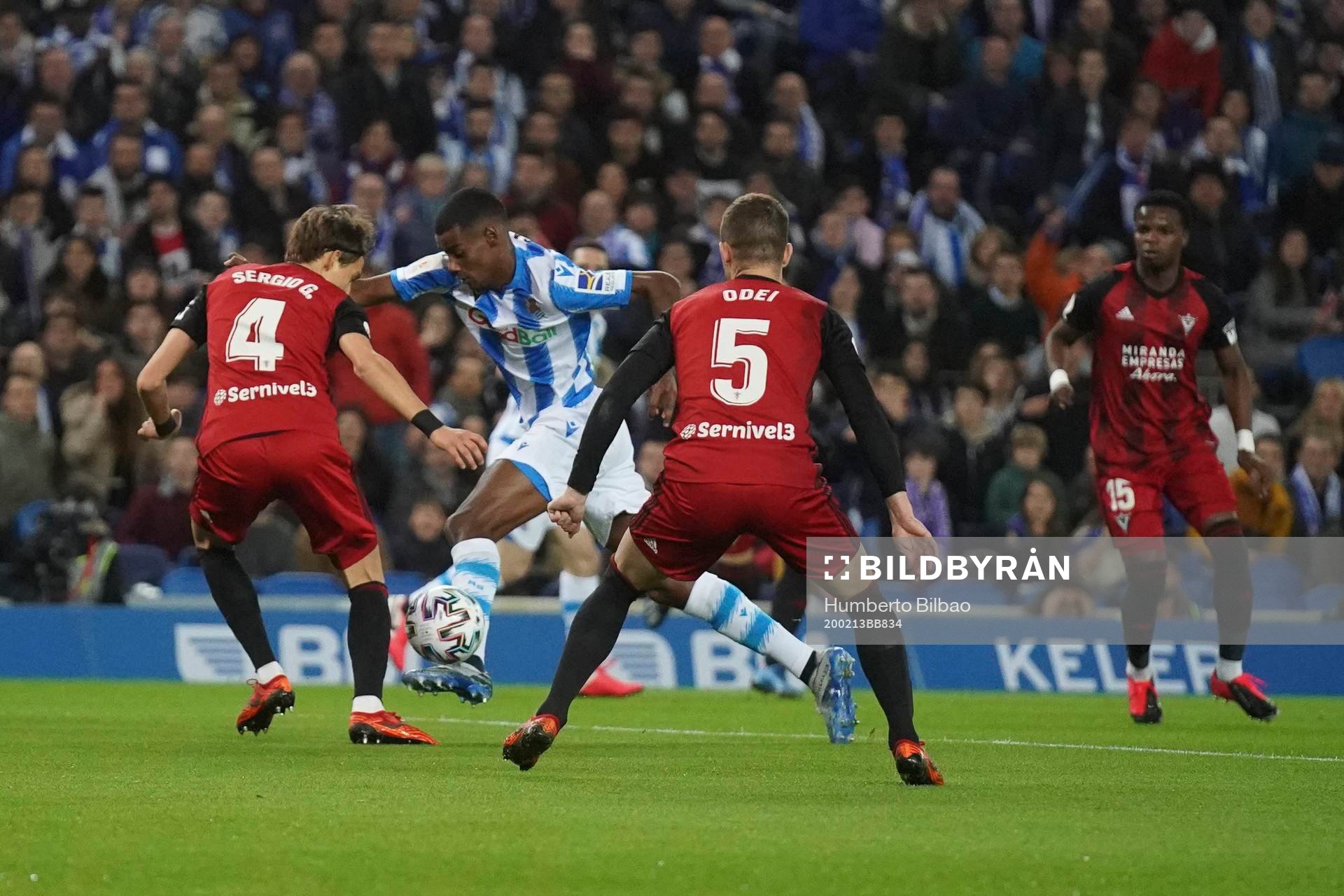 Fotboll, Spanska Copa del Rey, Semifinal 1, Real Sociedad -
