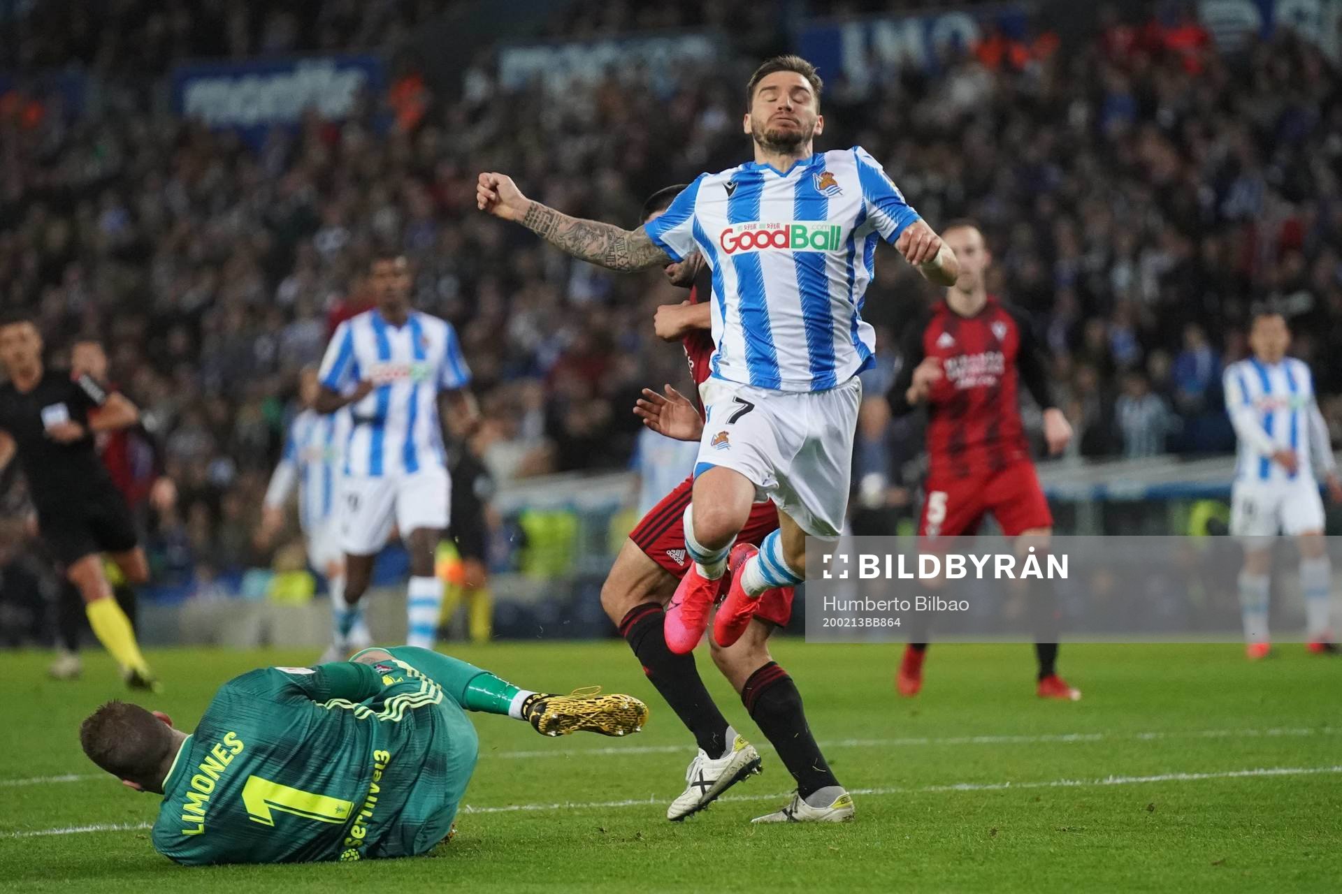 Fotboll, Spanska Copa del Rey, Semifinal 1, Real Sociedad -