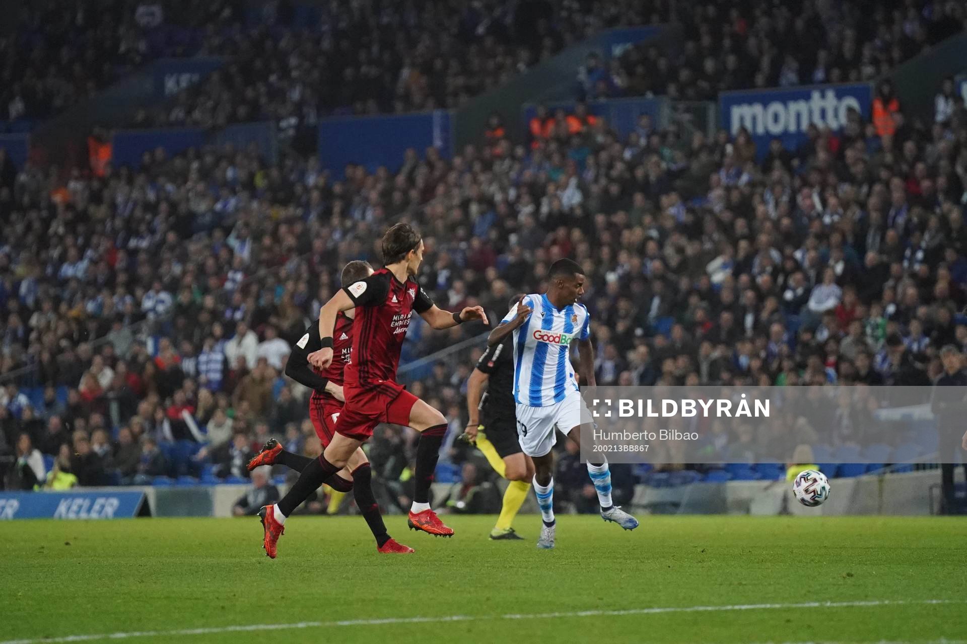 Fotboll, Spanska Copa del Rey, Semifinal 1, Real Sociedad -