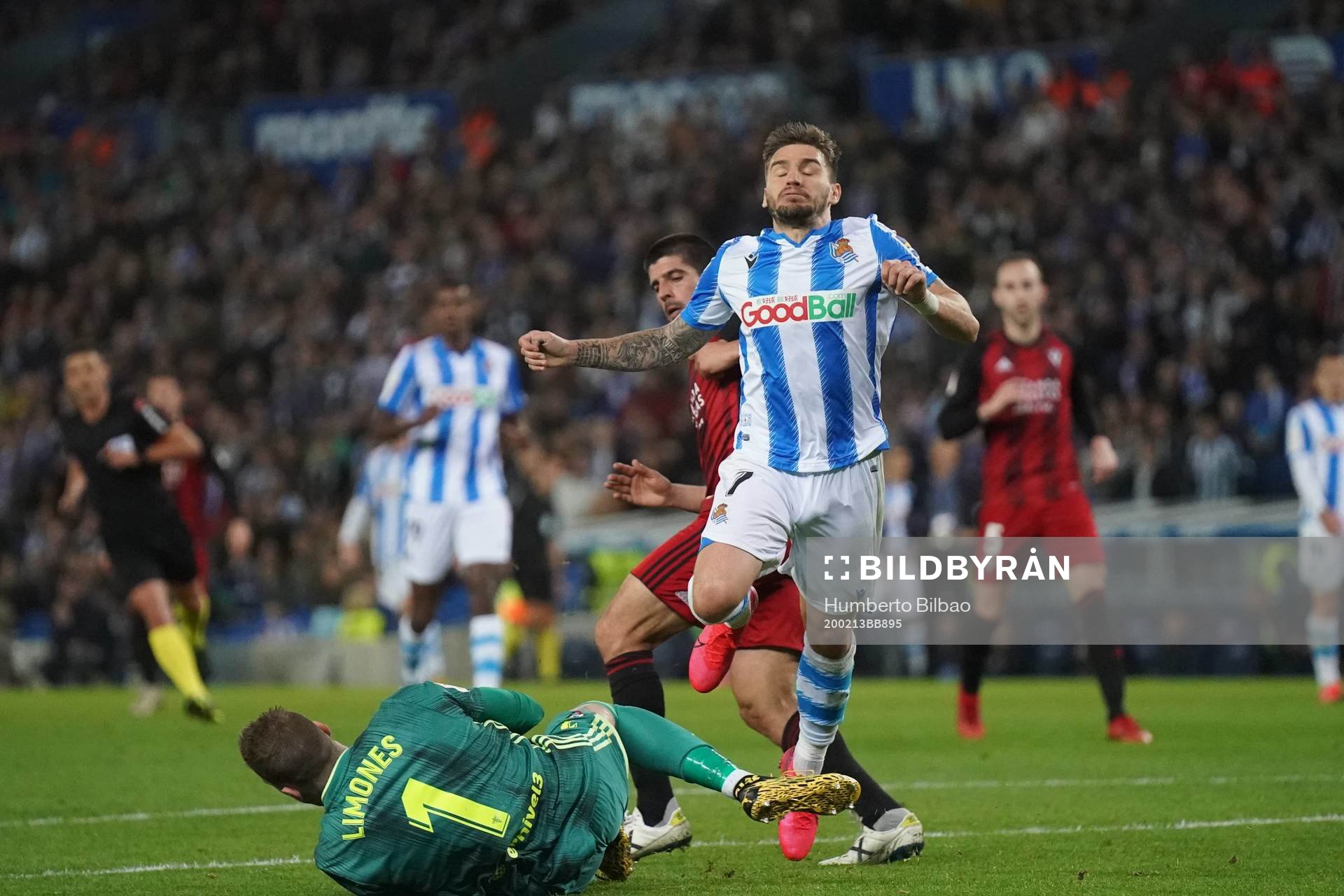 Fotboll, Spanska Copa del Rey, Semifinal 1, Real Sociedad -