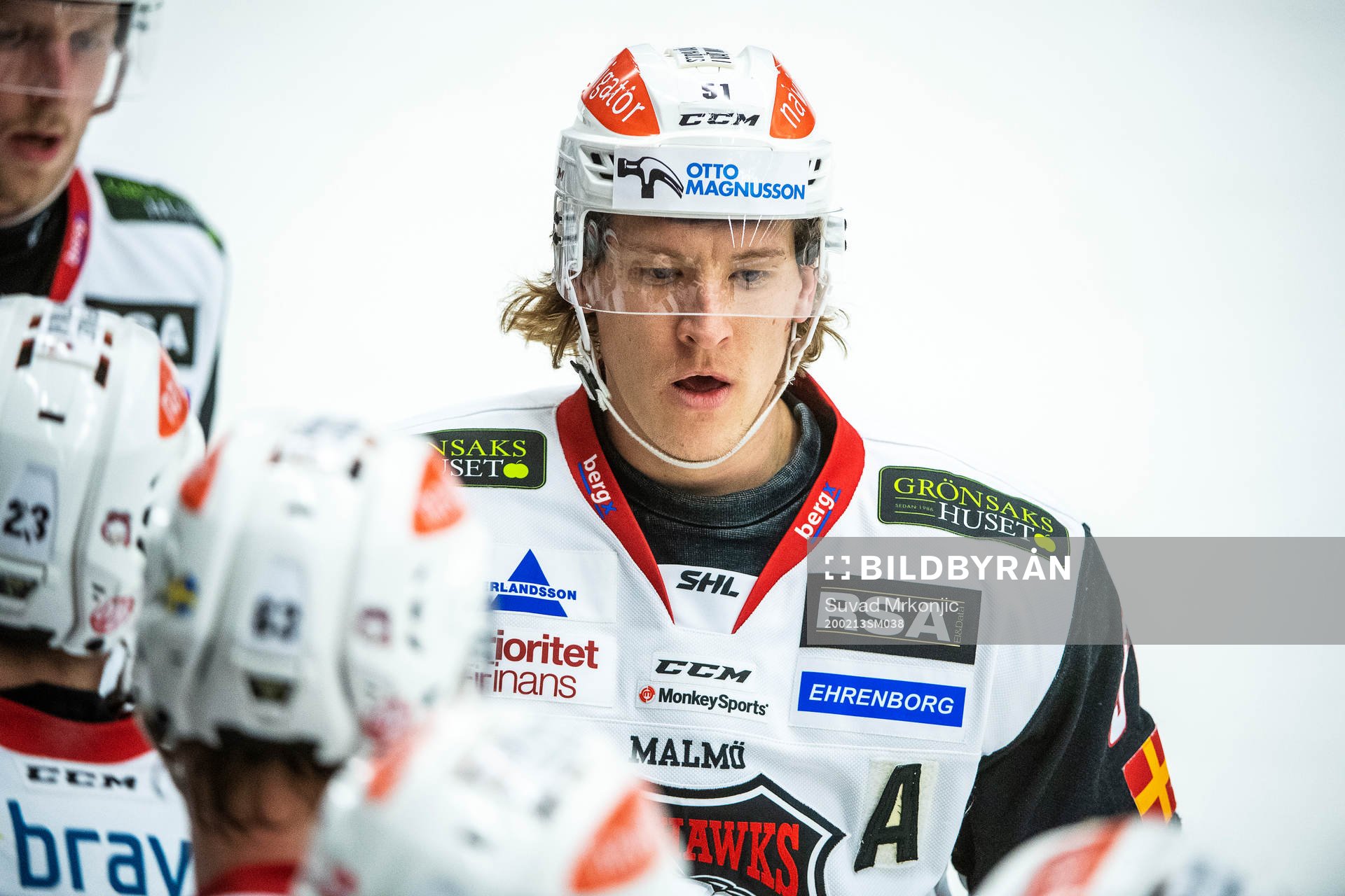 Malmö Redhawks Emil Sylvegård jublar