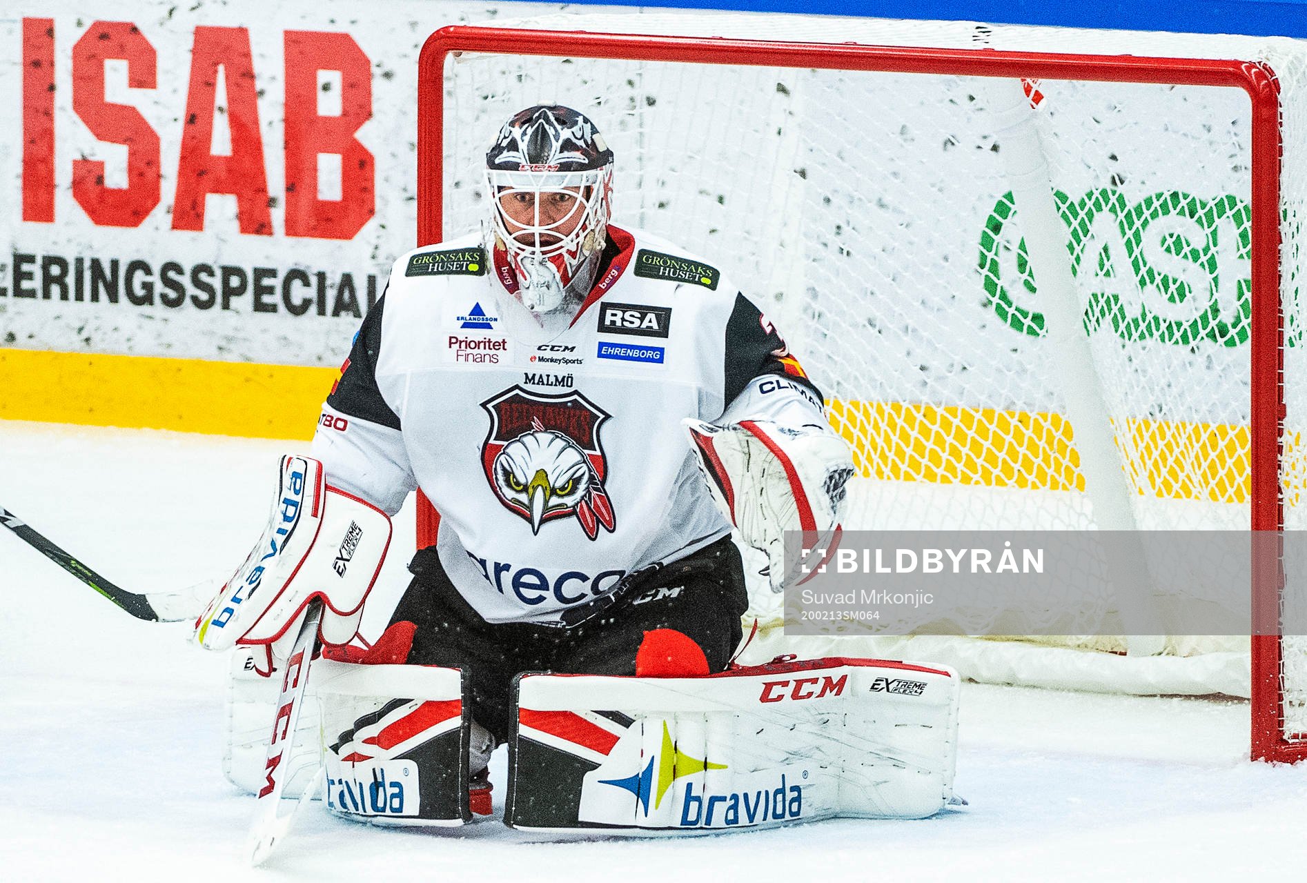 Malmö Redhawks målvakt Lars Volden