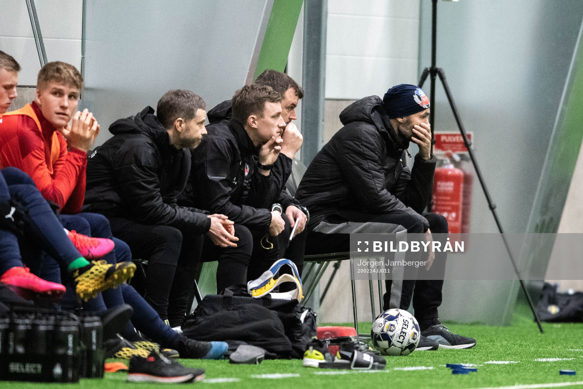 Helsingborgs tränare Olof Mellberg deppar