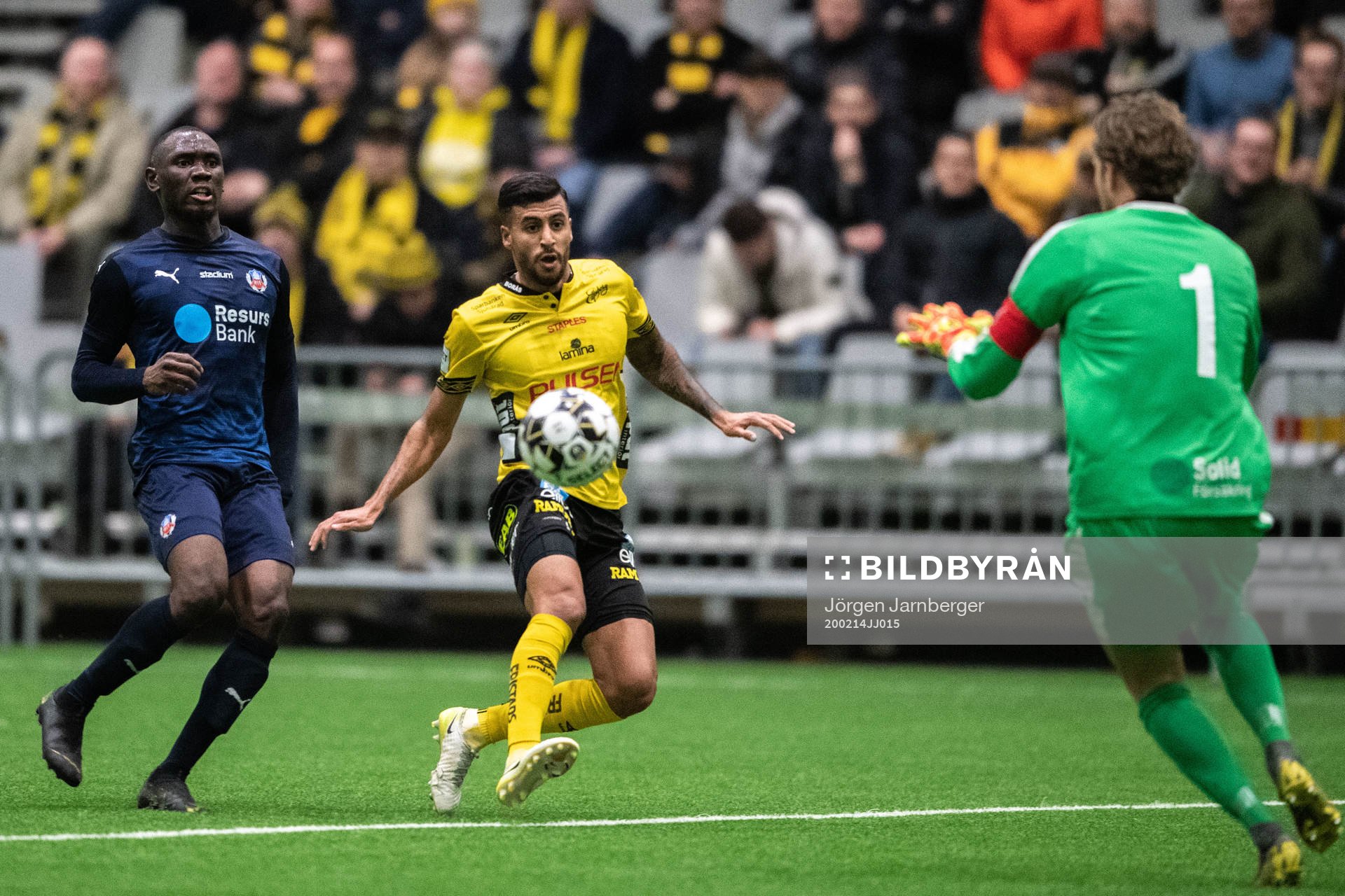 Helsingborgs Ravy Tsouka Dozi och målvakt Anders