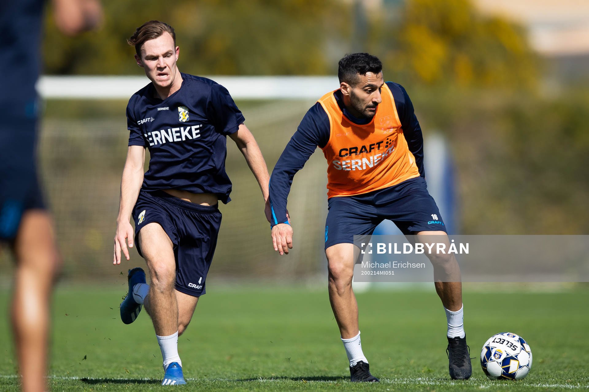 IFK Göteborgs Sargon Abraham under en träning under ett träningsläger med IFK Göteborg den 14 februari 2020 i Lagos.