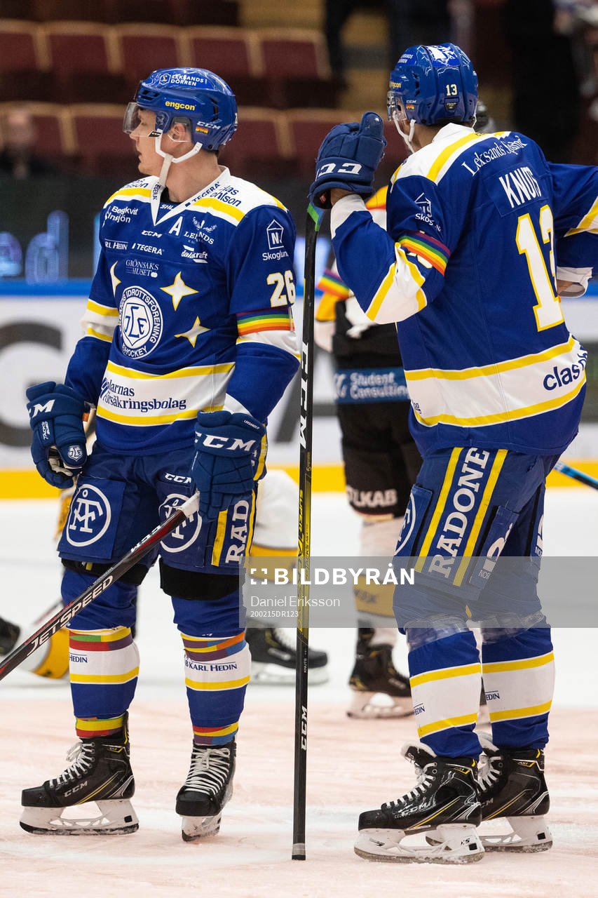 Leksands Patrik Zackrisson och Jon Knuts innan