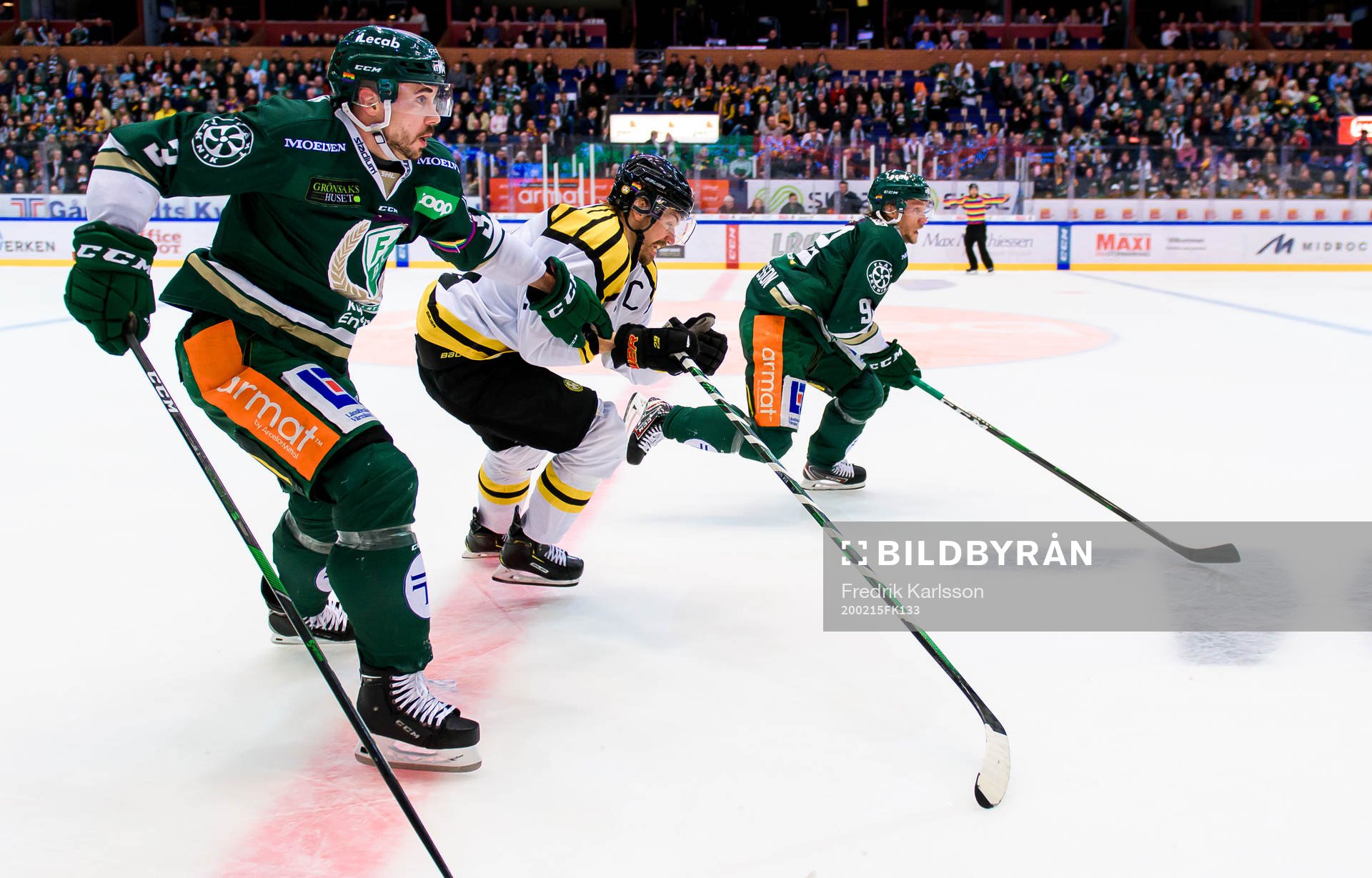Färjestads Jens Westin, Brynäs Anton Rödin och