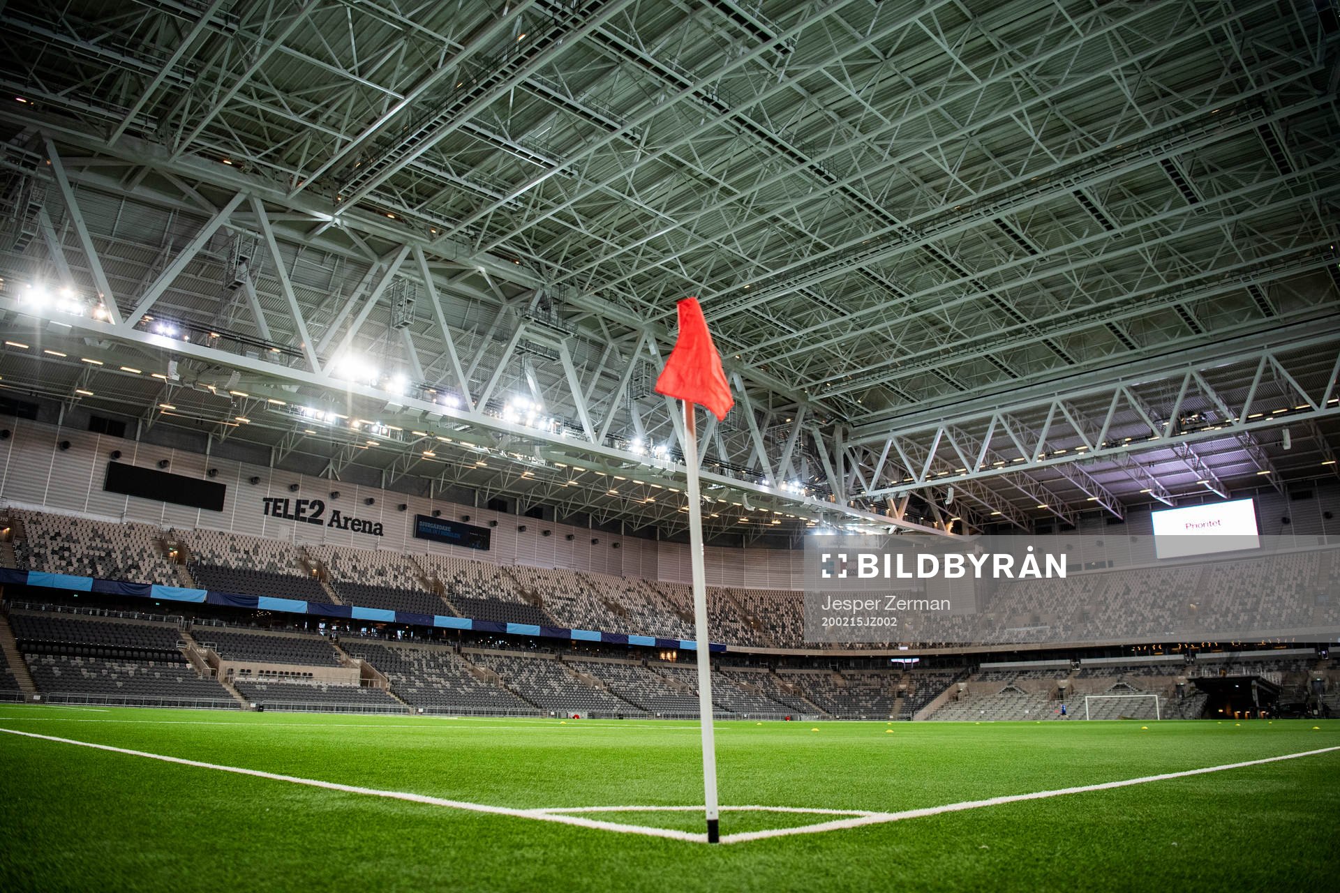 Interiör vy av Tele2 Arena