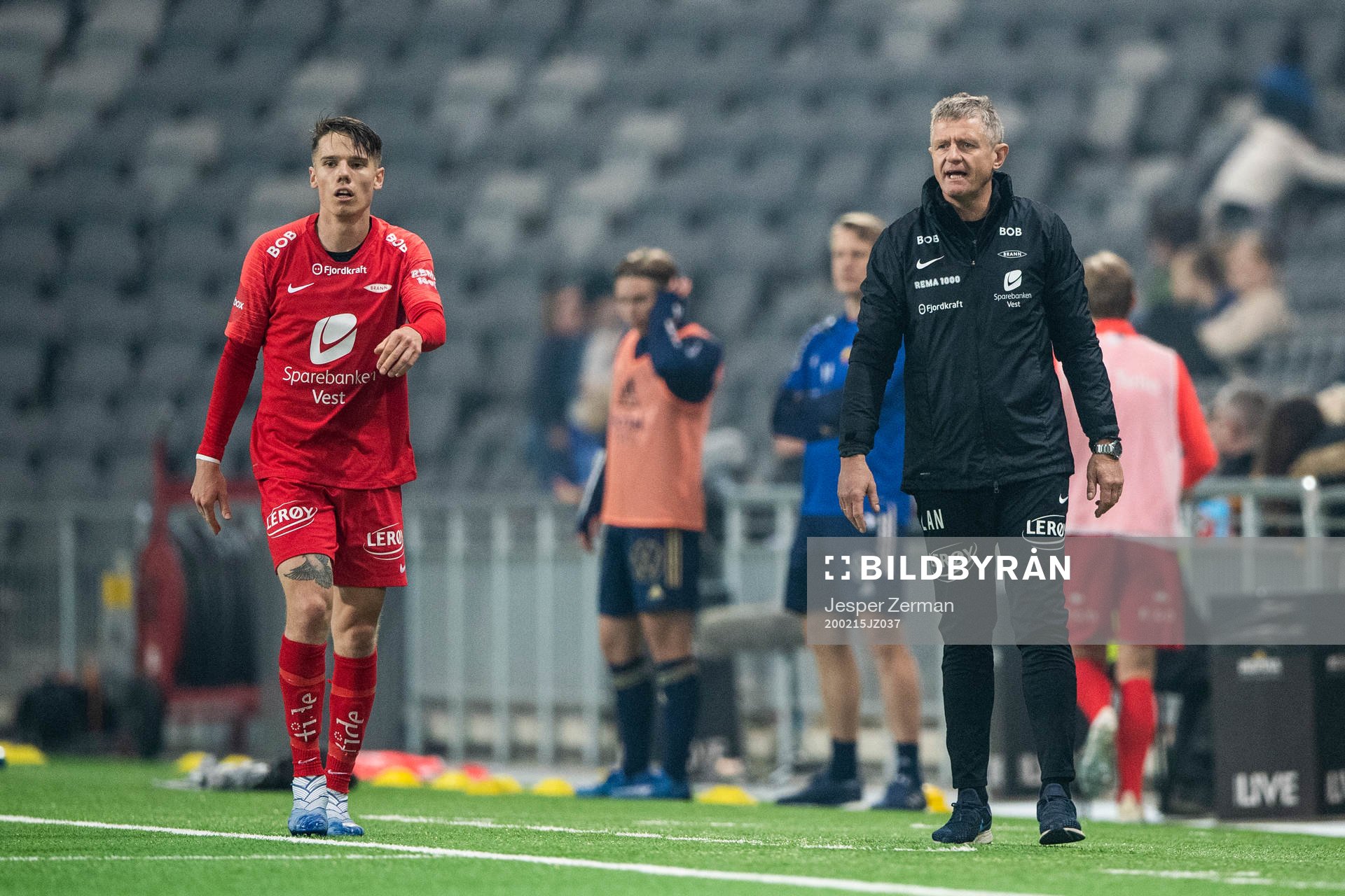 Branns Robert Taylor och tränare Lars Arne Nilsen