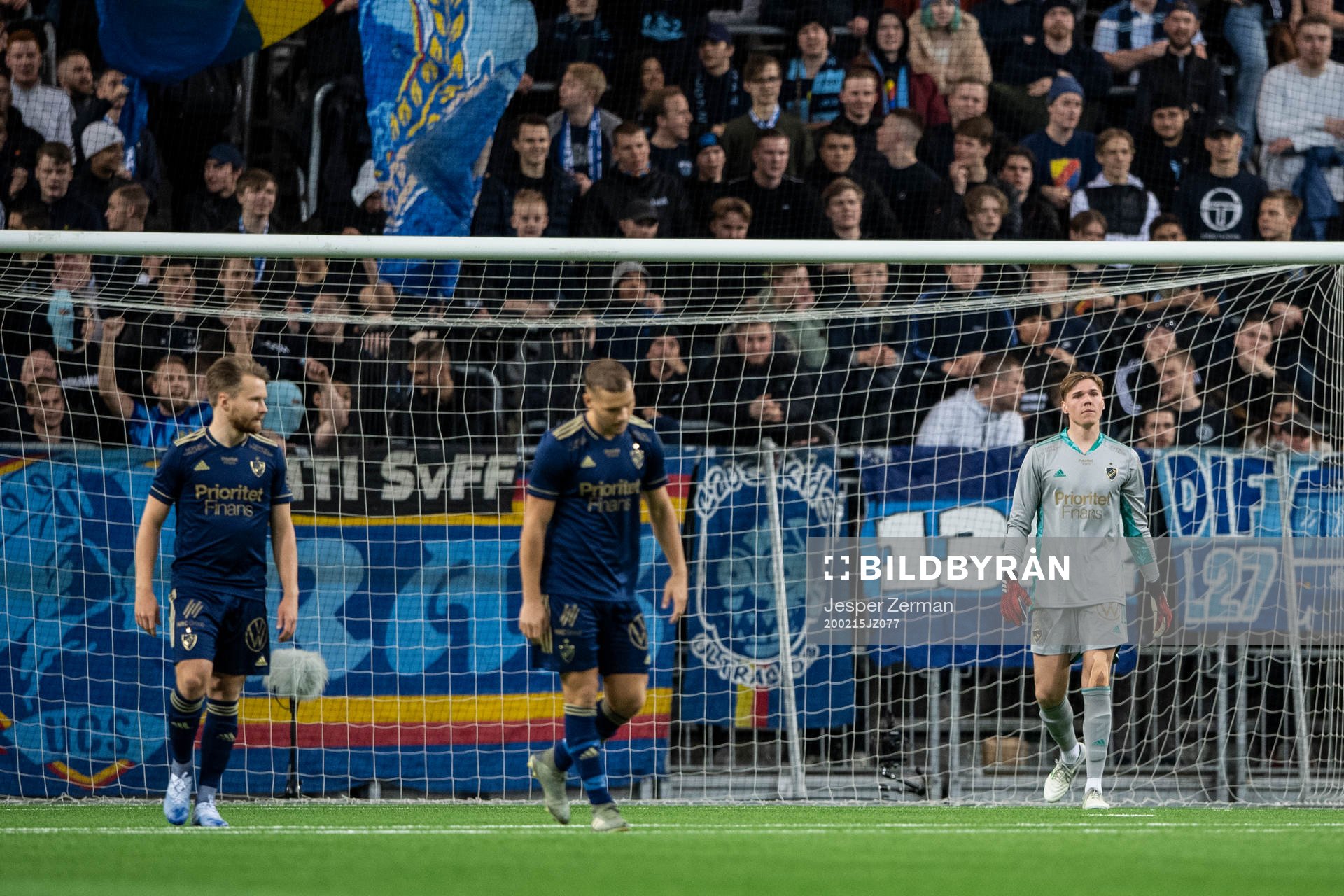 Djurgårdens målvakt Erland Tangvik deppar