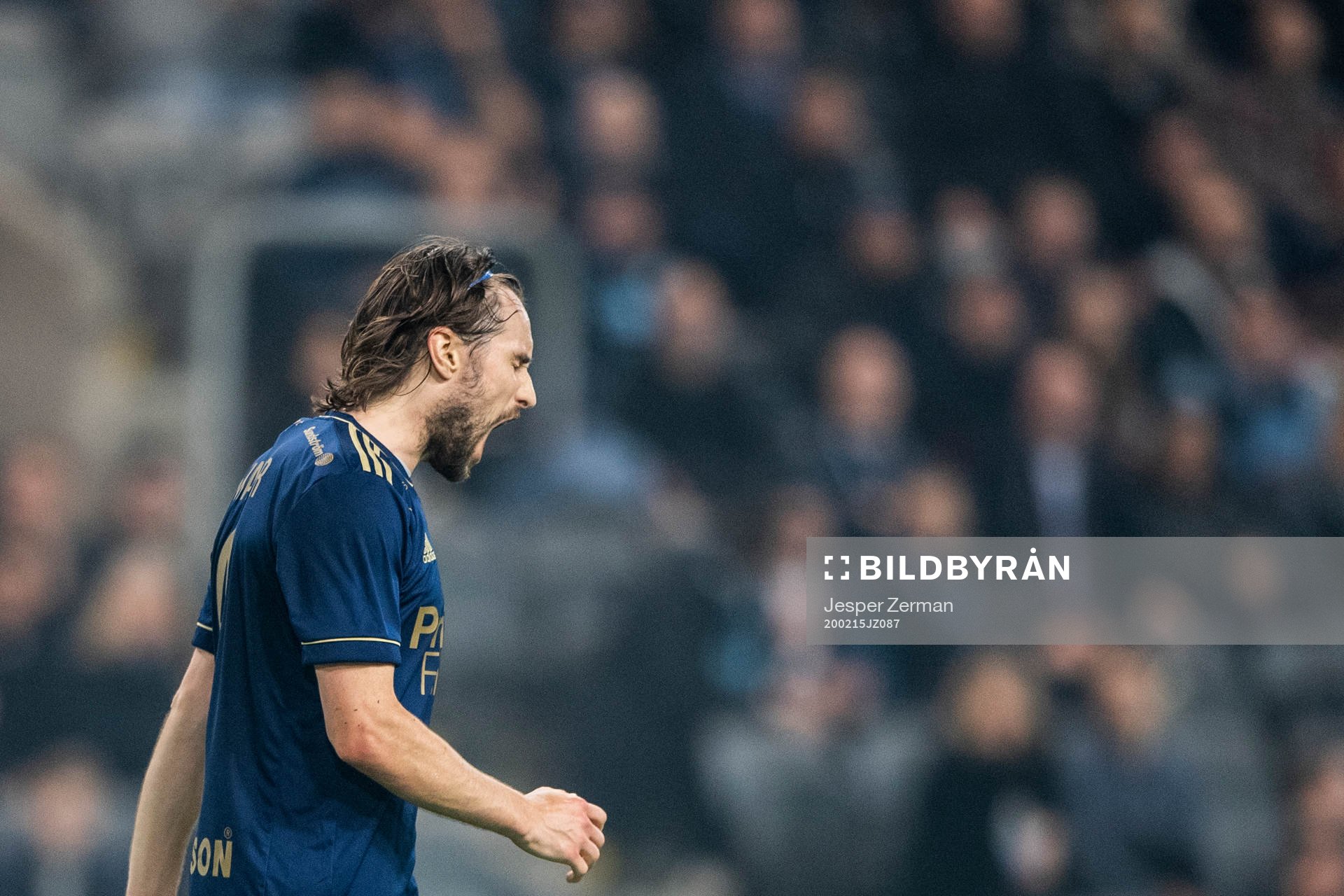 Djurgårdens Kevin Walker reagerar
