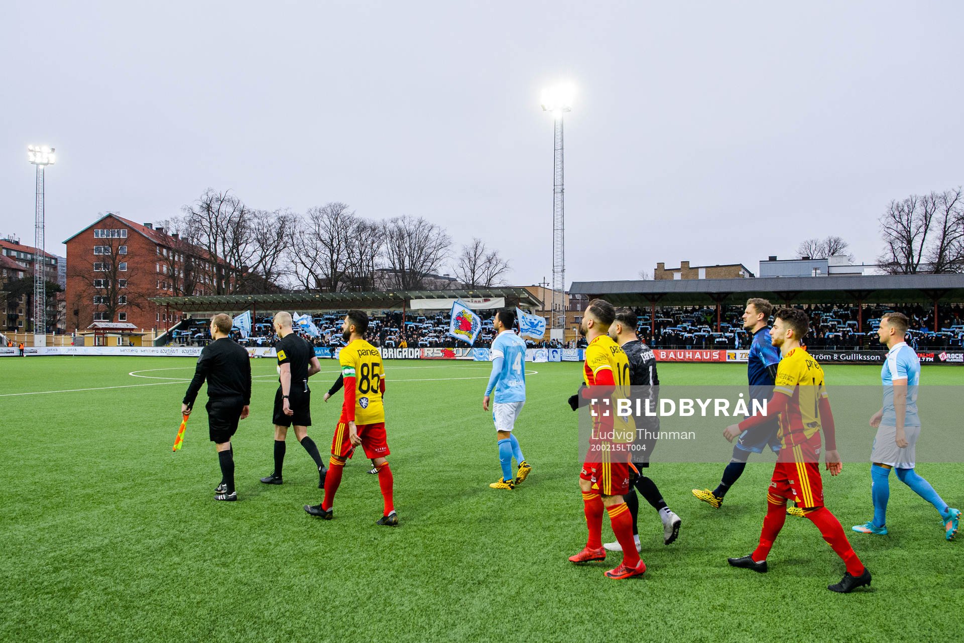 Malmö FFs och Syrianskas spelare