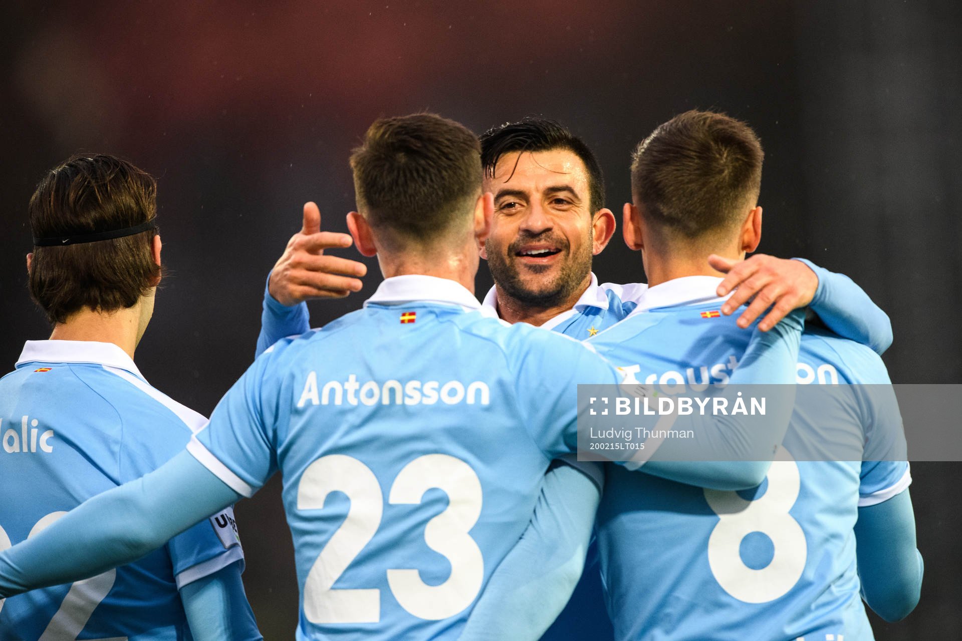 Malmö FFs Behrang Safari jublar med Marcus Antonsson och