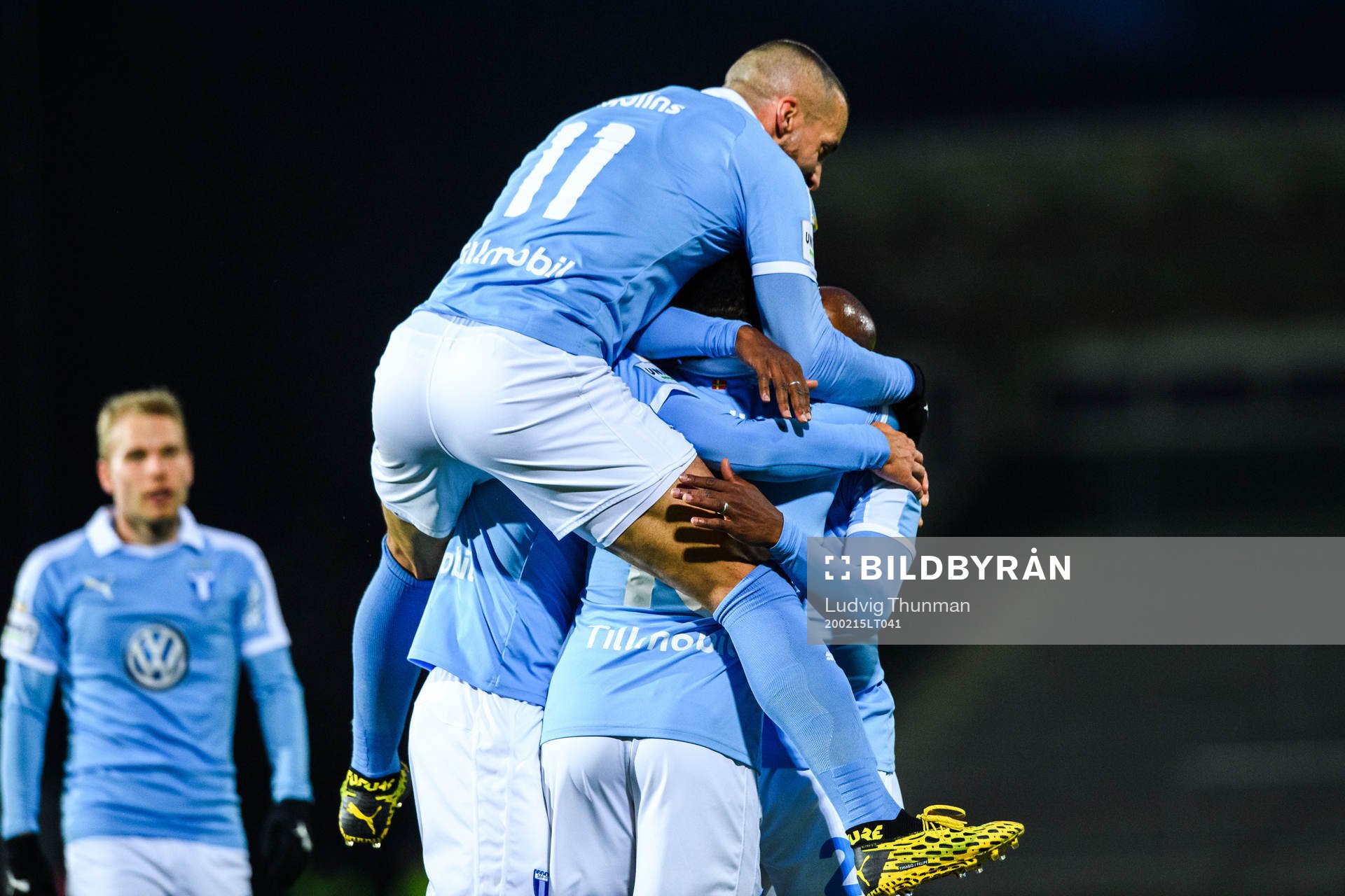 Malmö FFs Guillermo Molins, Fouad Bachirou och Romain Gall