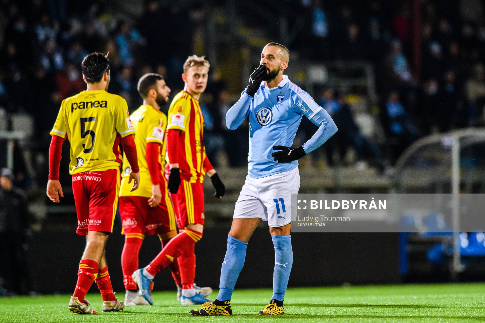 Malmö FFs Guillermo Molins deppar