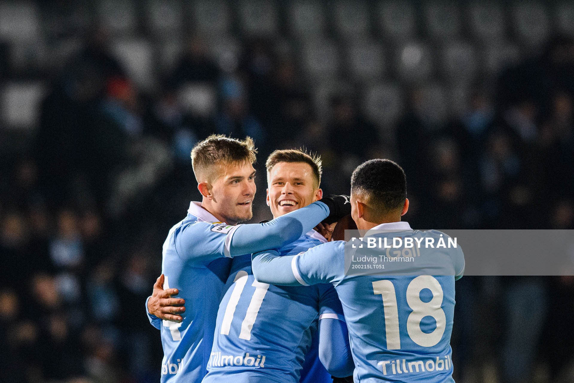 Malmö FFs Romain Gall, Arnór Traustason och Pavel Vagic