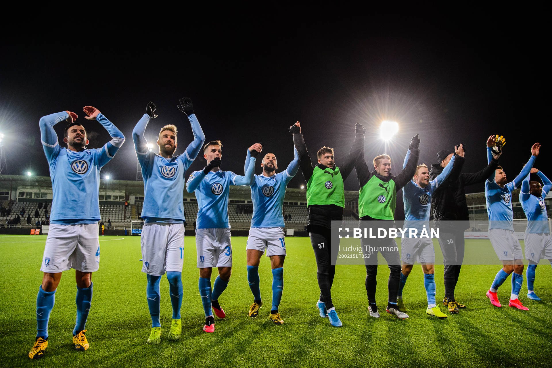 Malmö FFs spelare jublar
