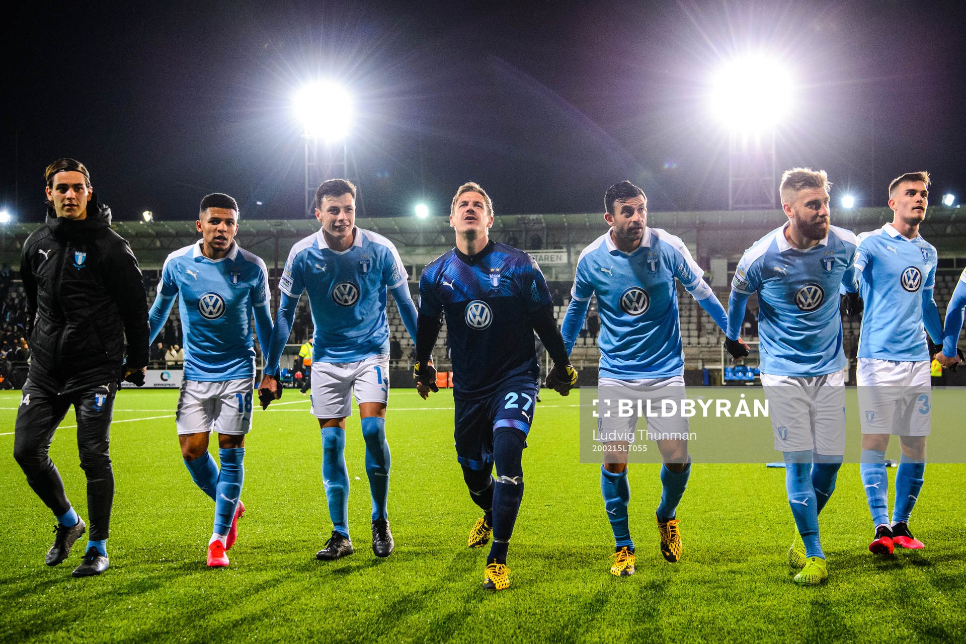 Malmö FFs spelare jublar