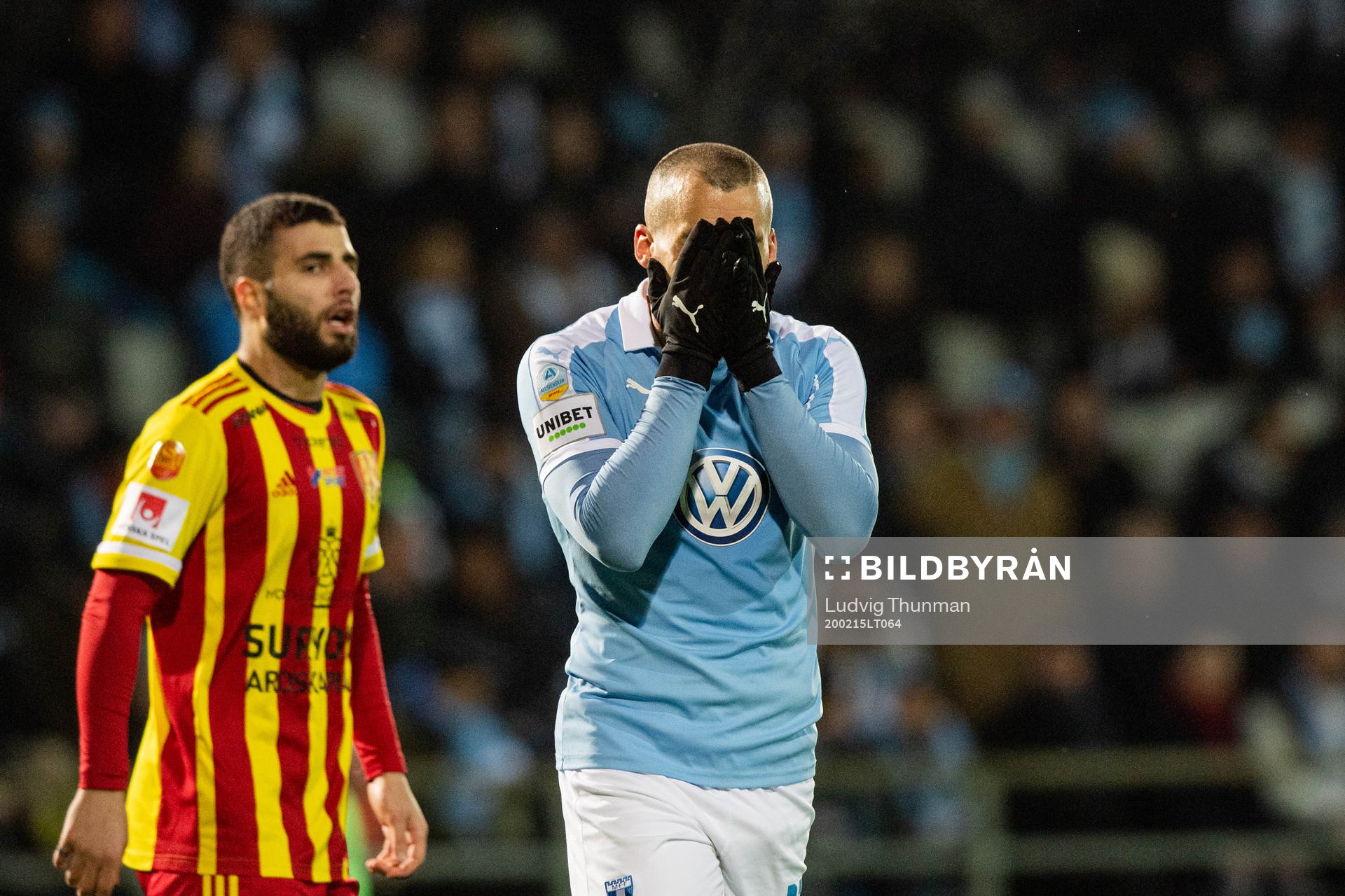 Malmö FFs Guillermo Molins deppar