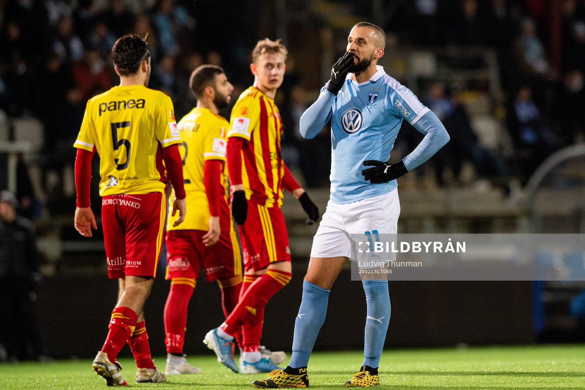 Malmö FFs Guillermo Molins deppar