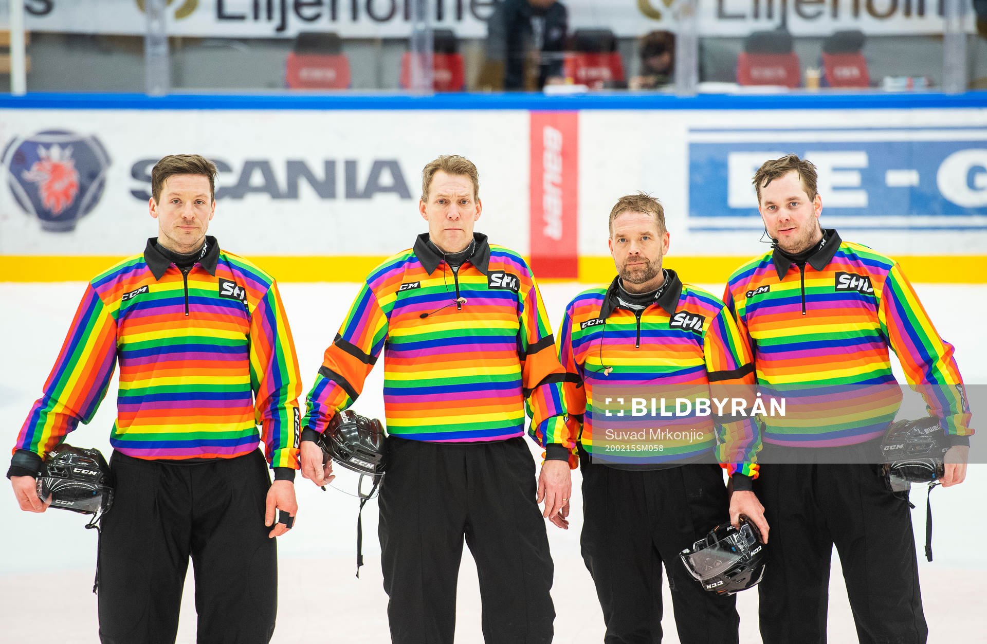 Domarna Daniel Persson, Morgan Johansson, Patrik Sjöberg