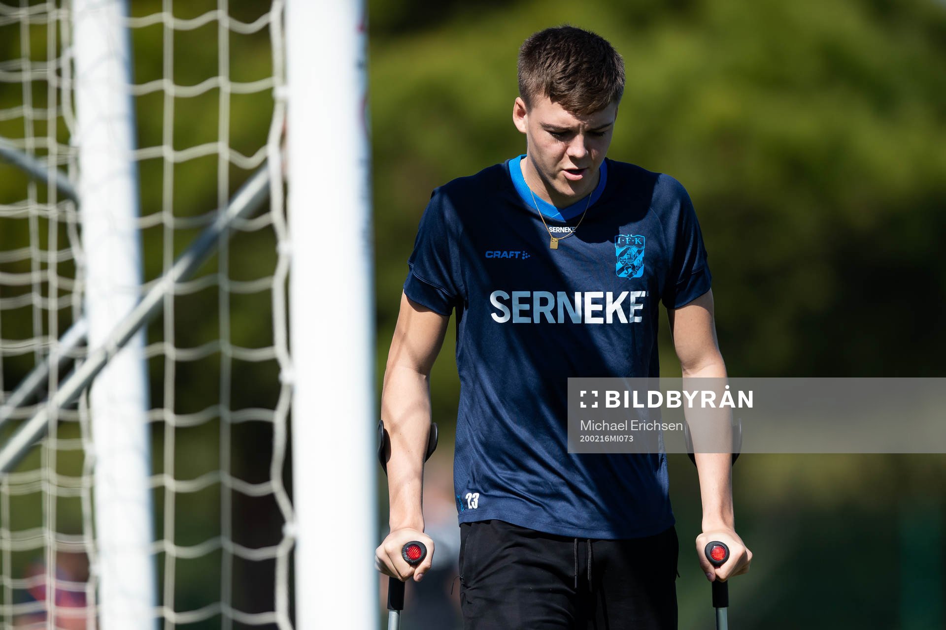 IFK Göteborgs Emil Holm under en träning under ett träningsläger med IFK Göteborg den 16 februari 2020 i Lagos.