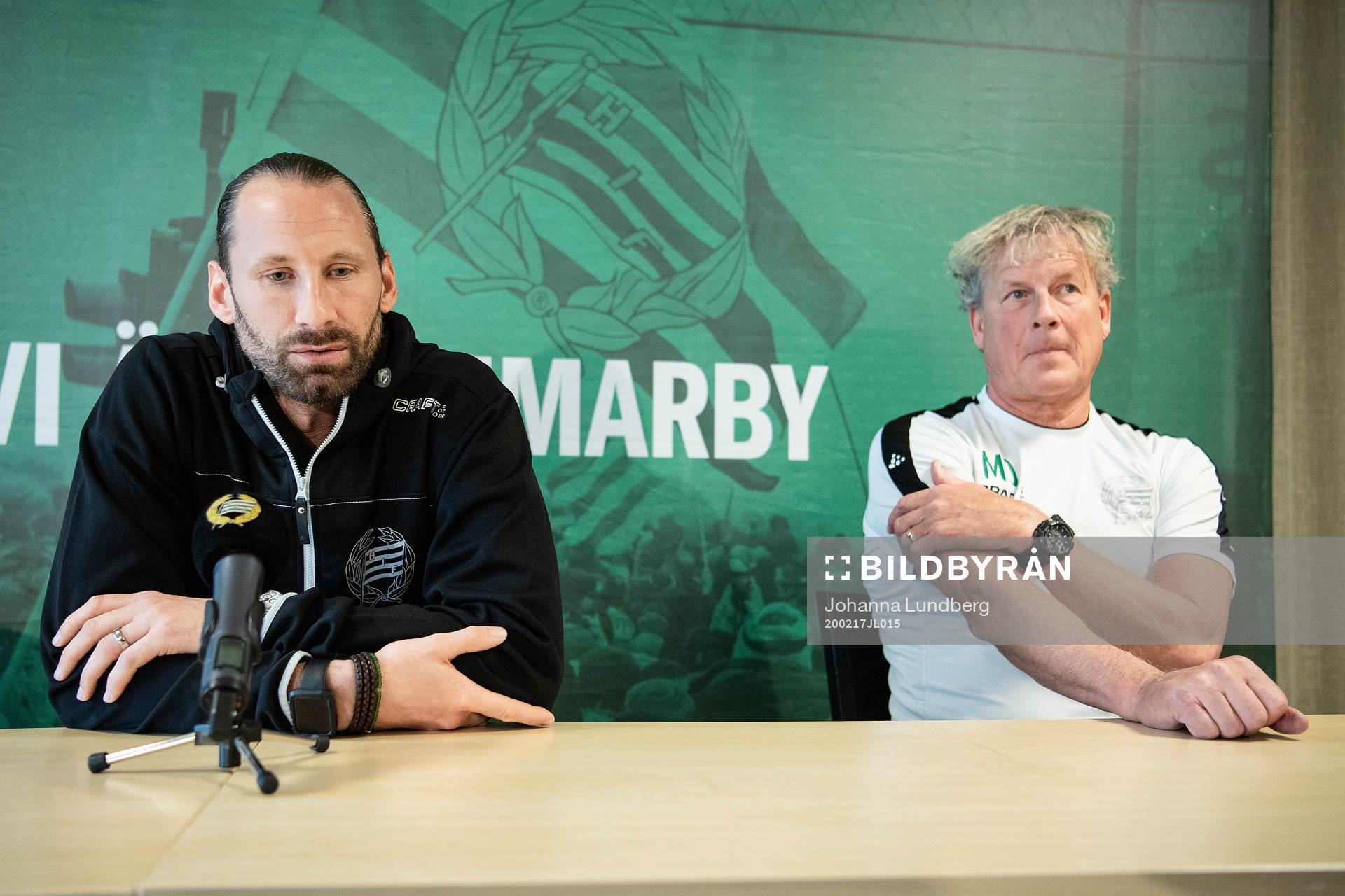 Johan Wiland och målvaktstränare Mikael Olsson