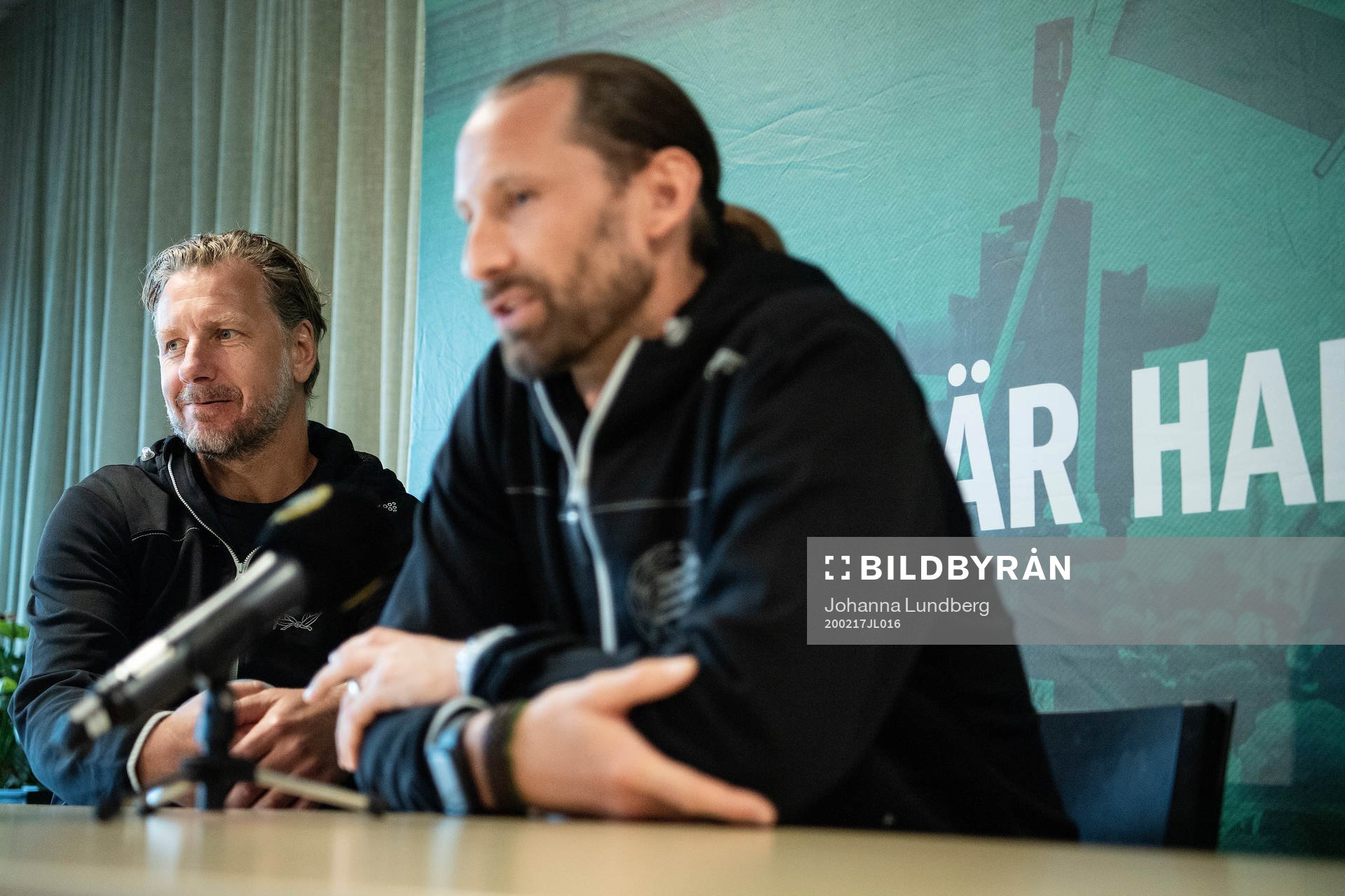 Sportchef Jesper Jansson och Johan Wiland