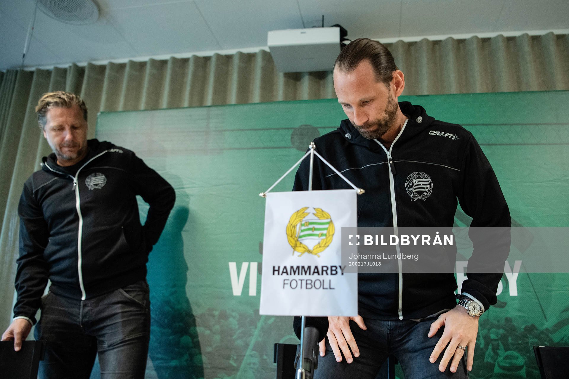 Sportchef Jesper Jansson och Johan Wiland