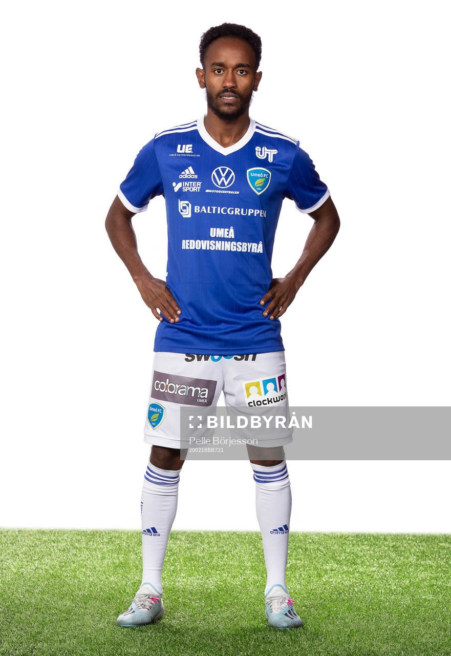 Umeås Beneyam Belye Demte poserar för ett porträtt den 18 februari 2020 i Umeå.