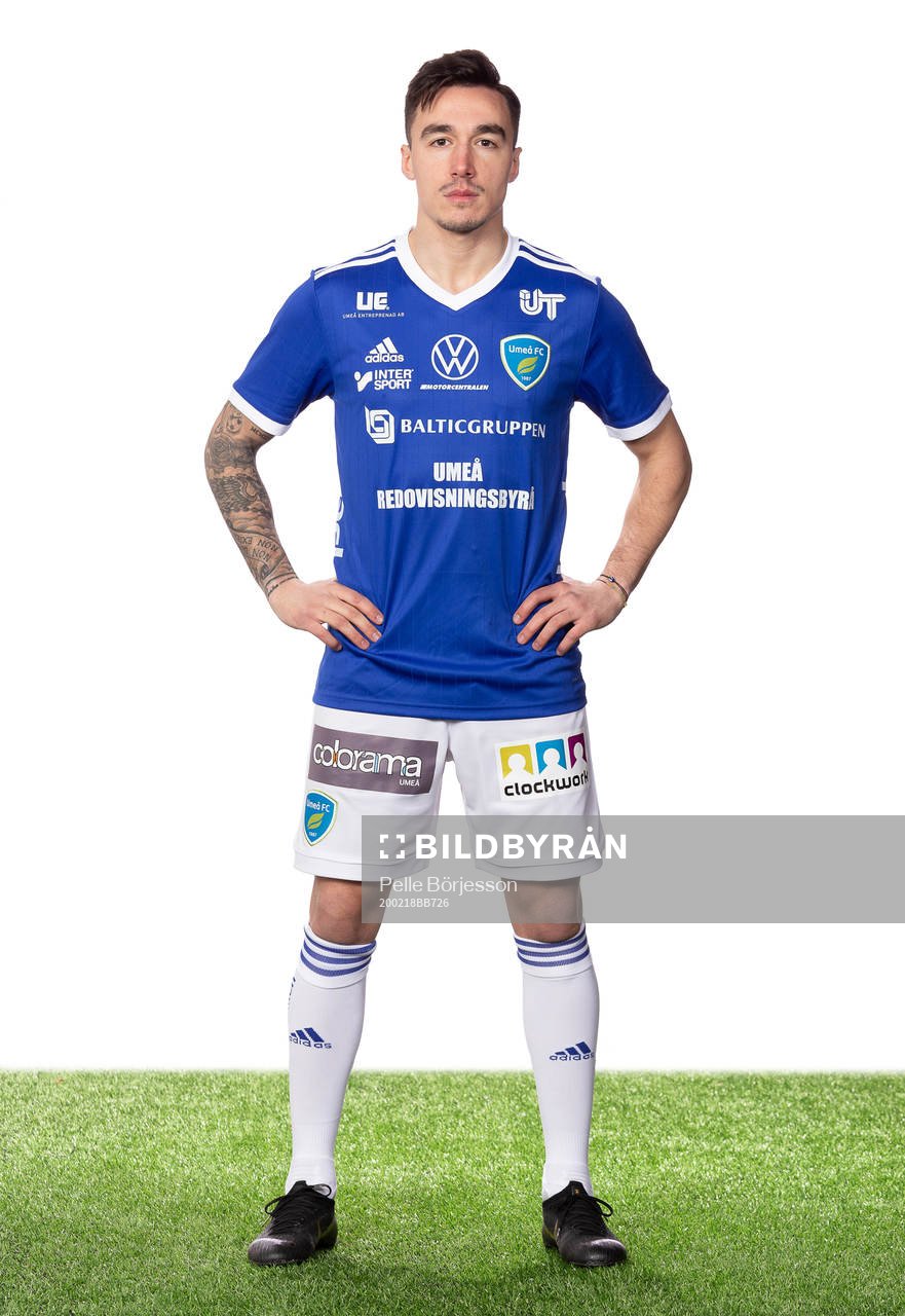 Umeås Deniz Yaldir poserar för ett porträtt den 18 februari 2020 i Umeå.