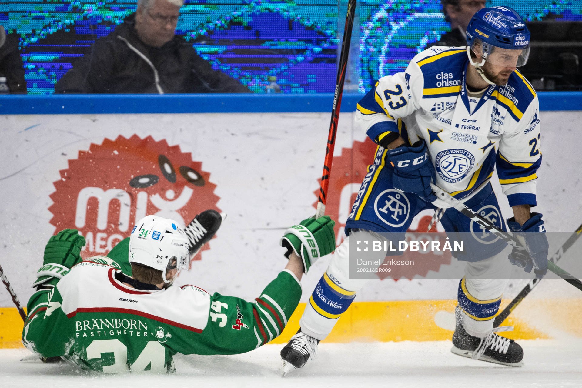 Rögles Adam Edström och Leksands André Hult