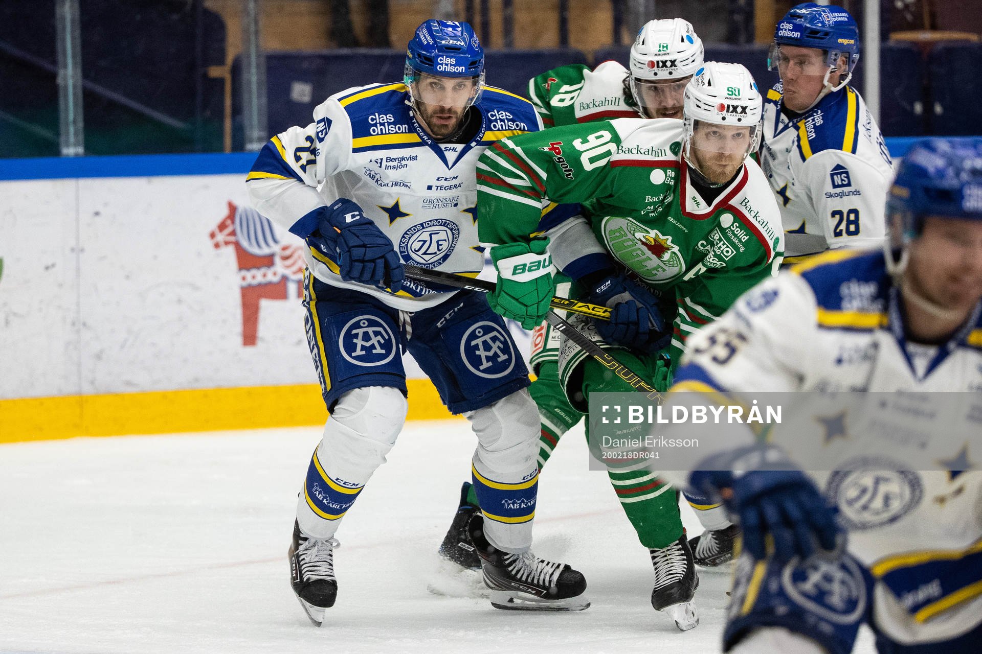 Leksands Marek Hrivik och Rögles Ted Brithén