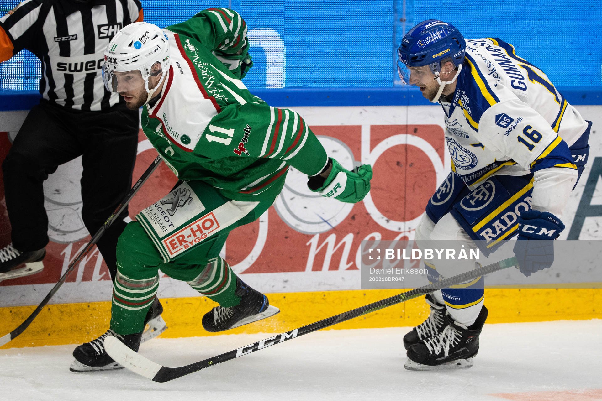 Rögles Mattias Sjögren och Leksands Daniel Gunnarsson