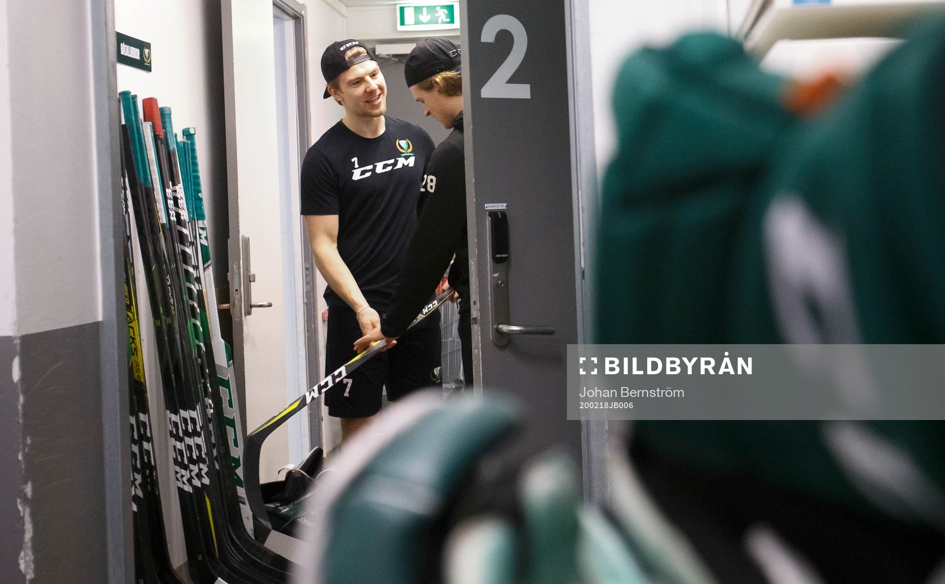 Färjestads Johan Ivarsson och Linus Arnesson