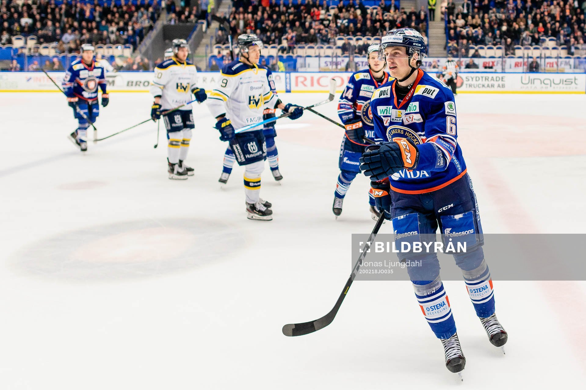 Växjös Linus Högberg jubla