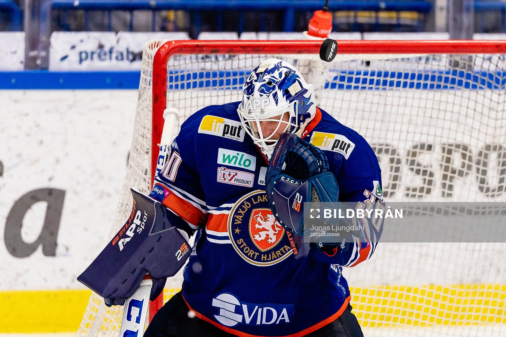 Växjös målvakt Viktor Fasth