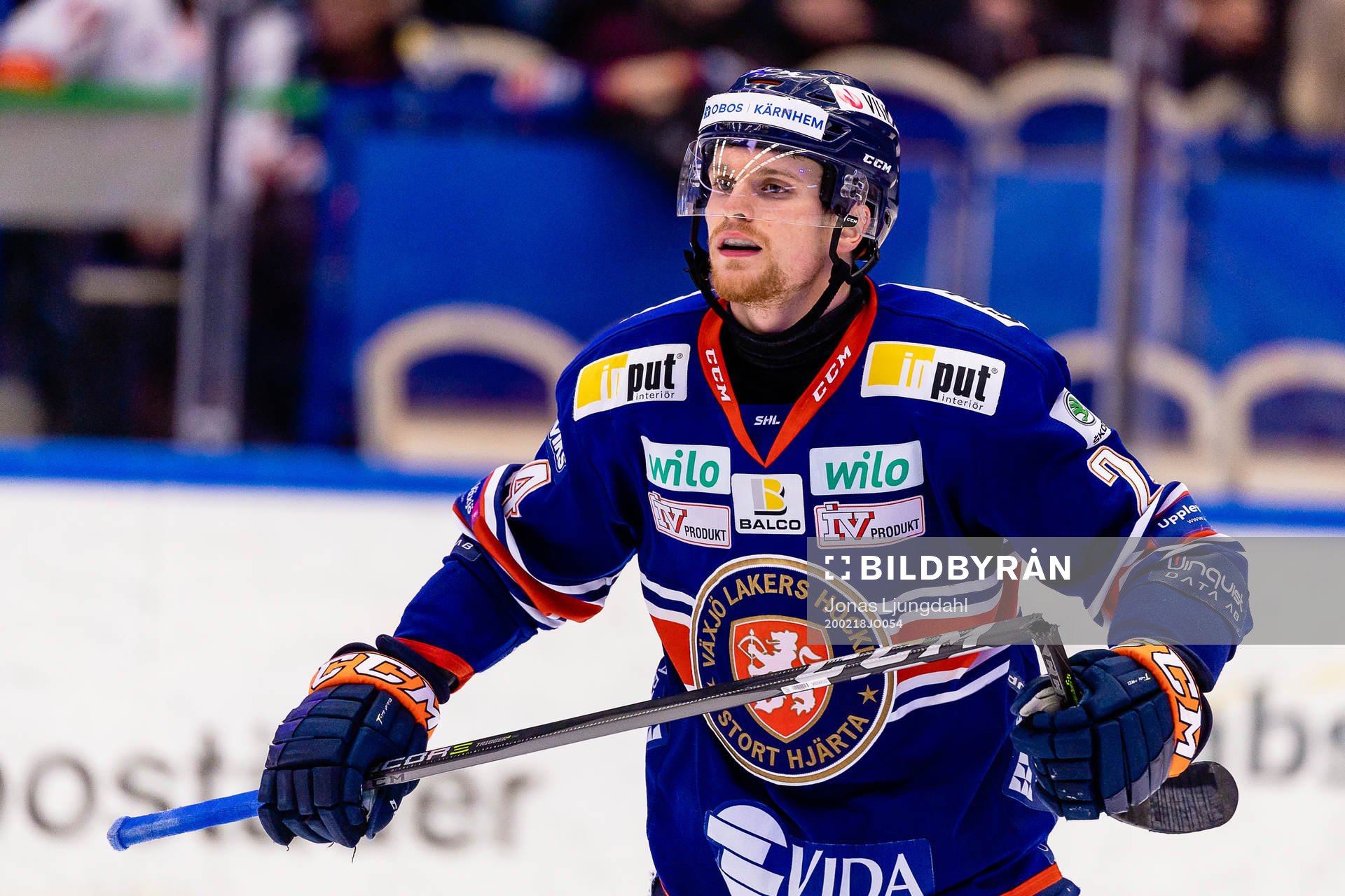 Växjös Brendan Shinnimin med avbruten klubba