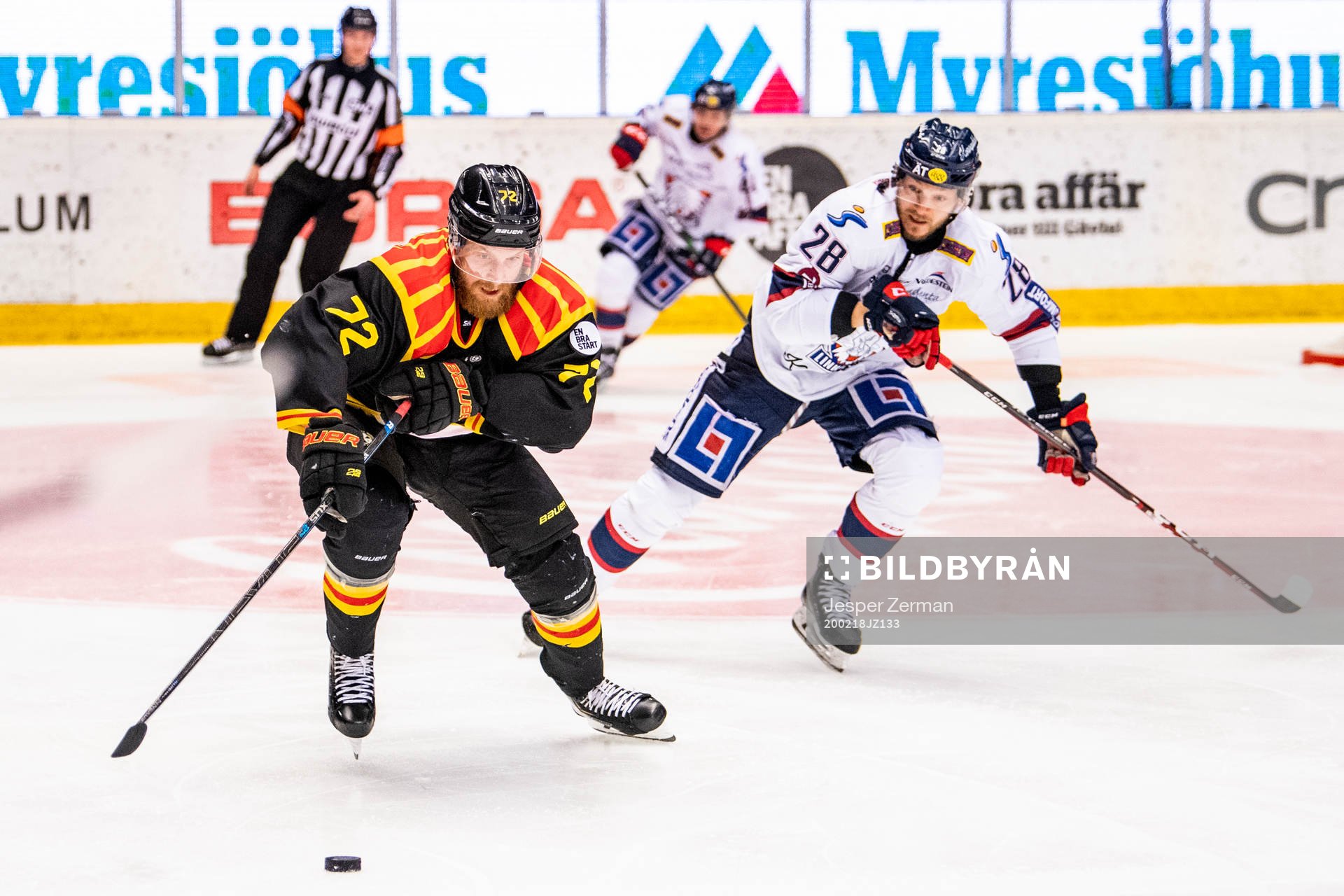 Brynäs Joachim Rohdin och Linköpings Jaakko Rissanen