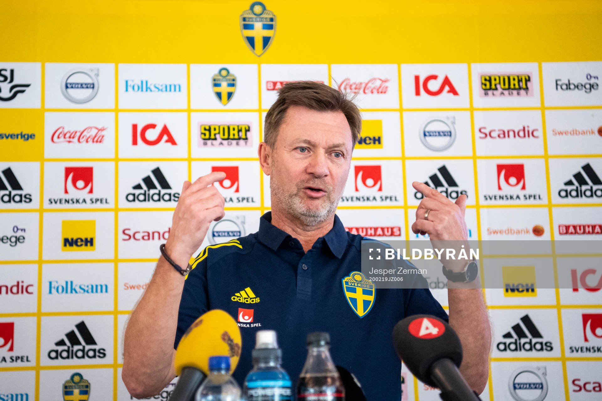 Svenska damlandslagets förbundskapten Peter Gerhardsson