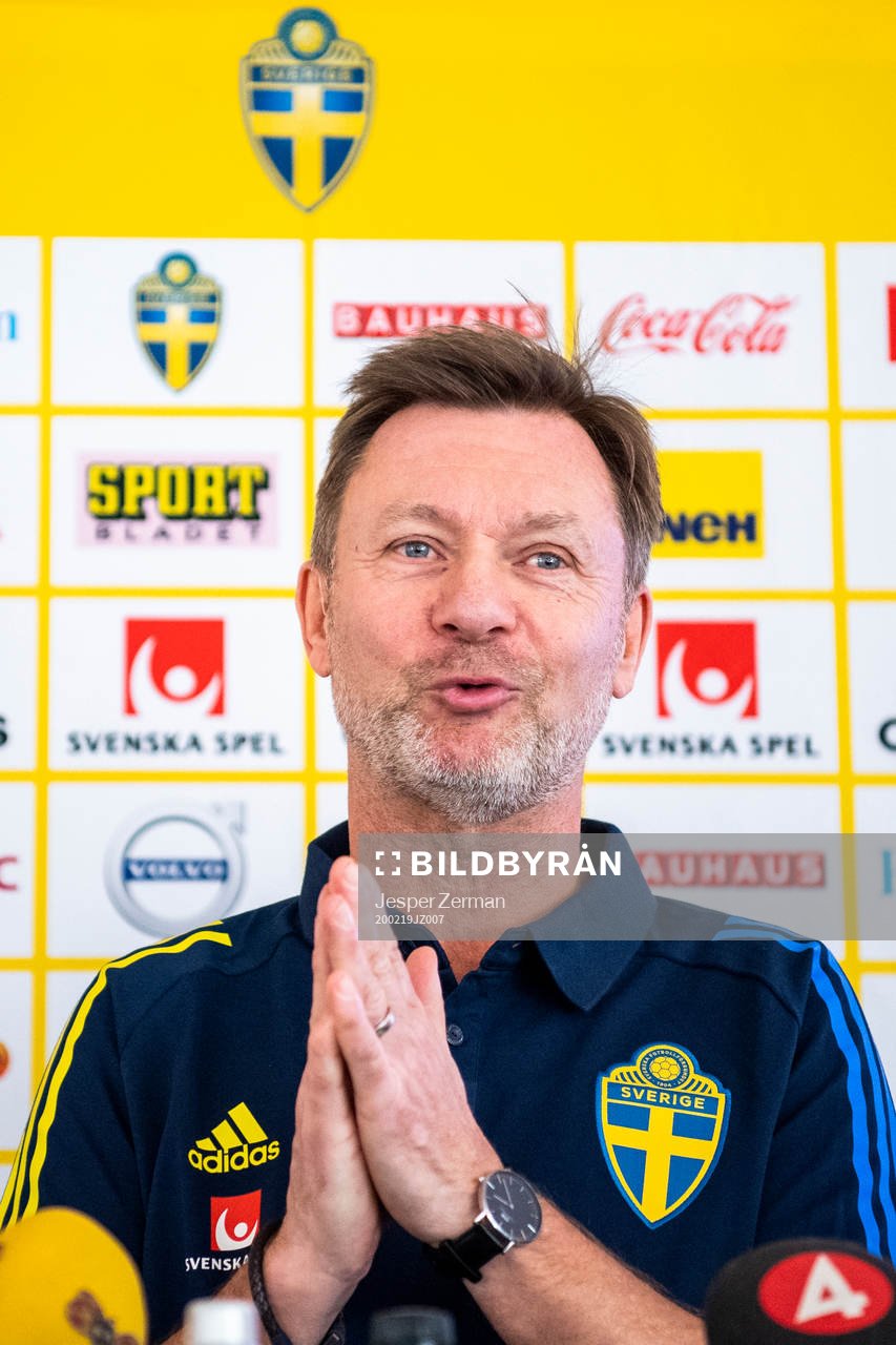 Svenska damlandslagets förbundskapten Peter Gerhardsson