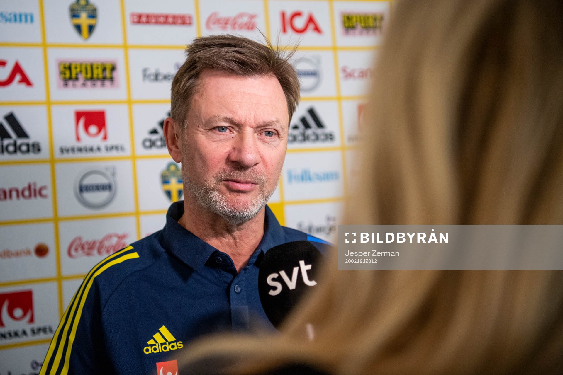 Svenska damlandslagets förbundskapten Peter Gerhardsson