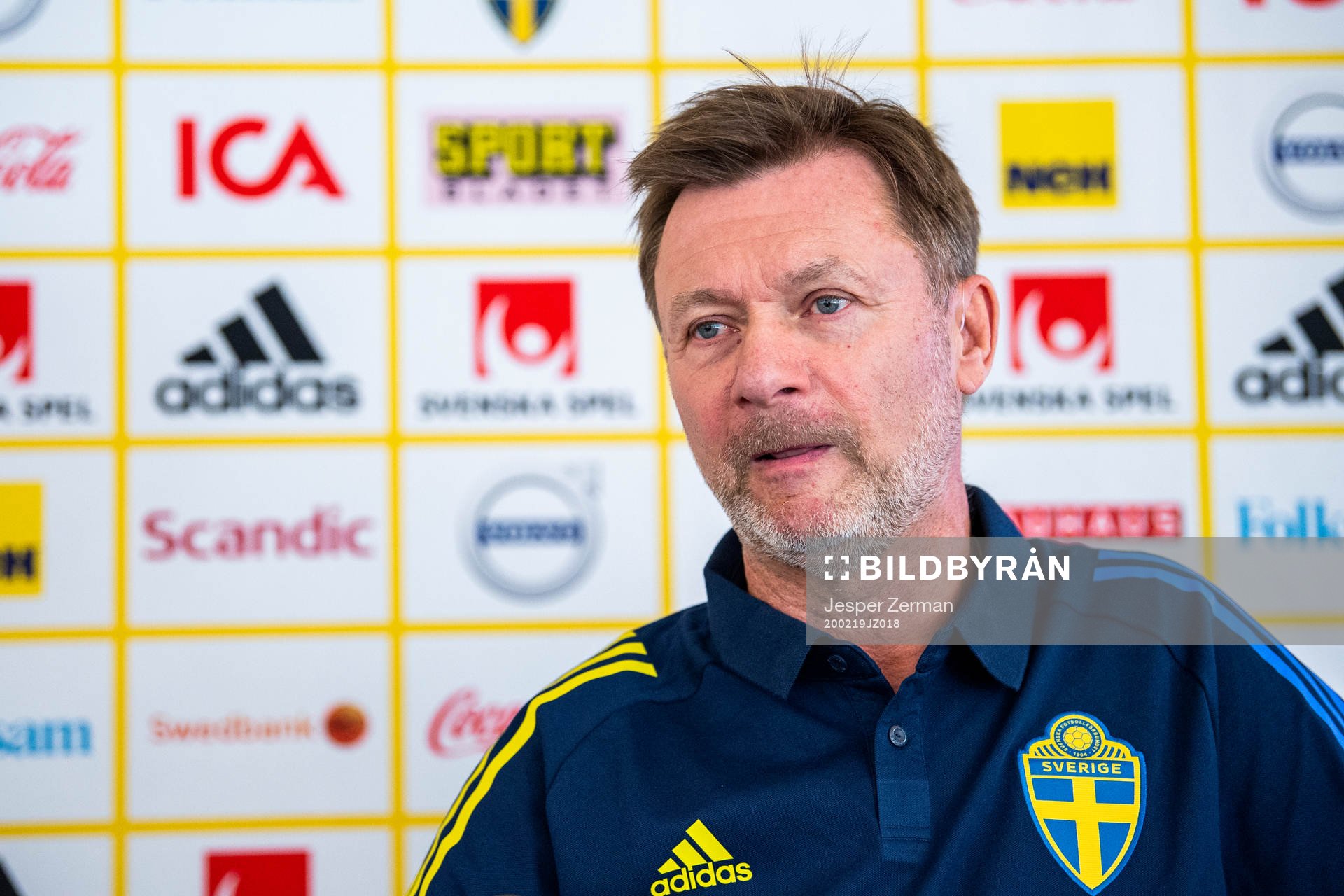 Svenska damlandslagets förbundskapten Peter Gerhardsson