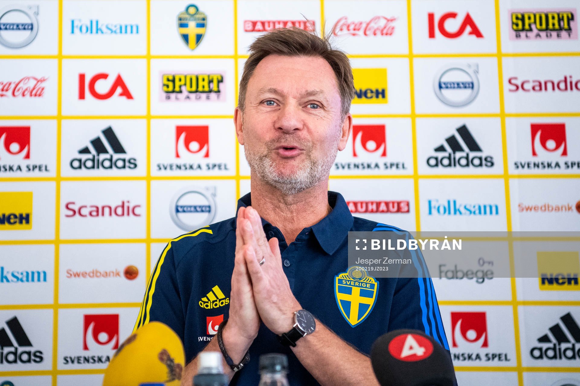 Svenska damlandslagets förbundskapten Peter Gerhardsson